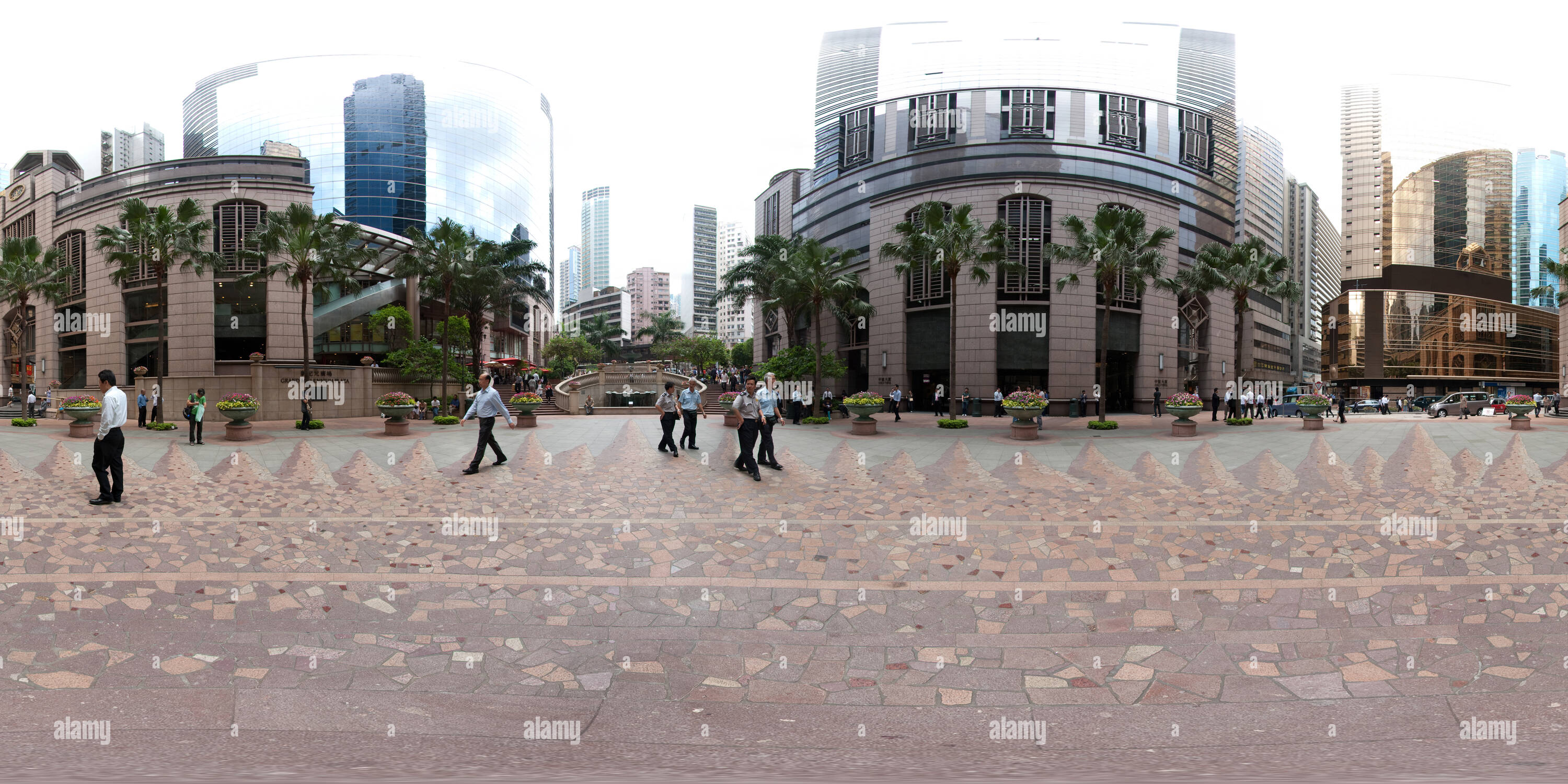360 Grad Panorama Ansicht von Cosco Square, Sheung Wan, Hong Kong