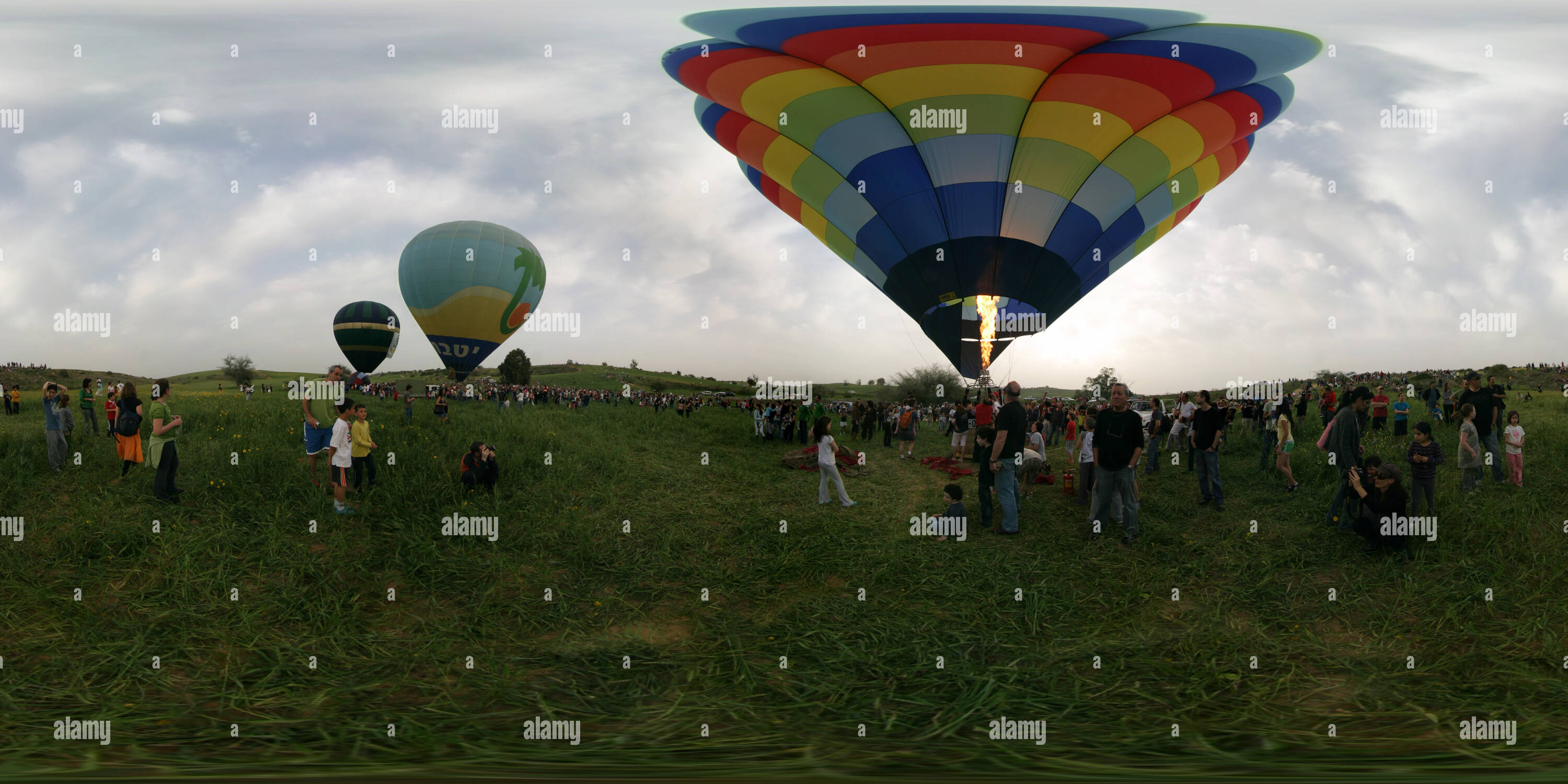 360 Grad Panorama Ansicht von Ruhama Balloon Festival 2010