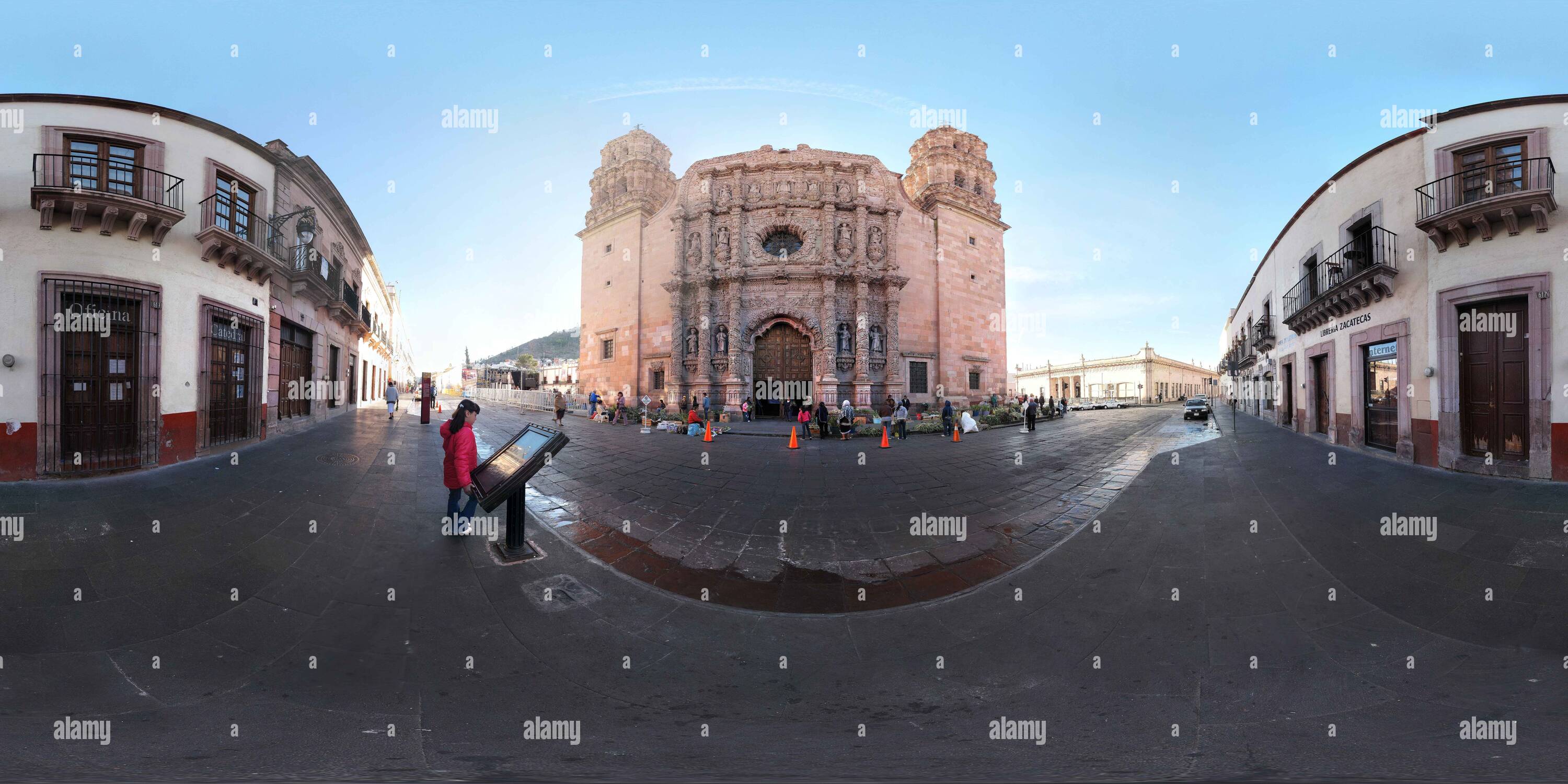 360 Grad Panorama Ansicht von Catedral de Zacatecas