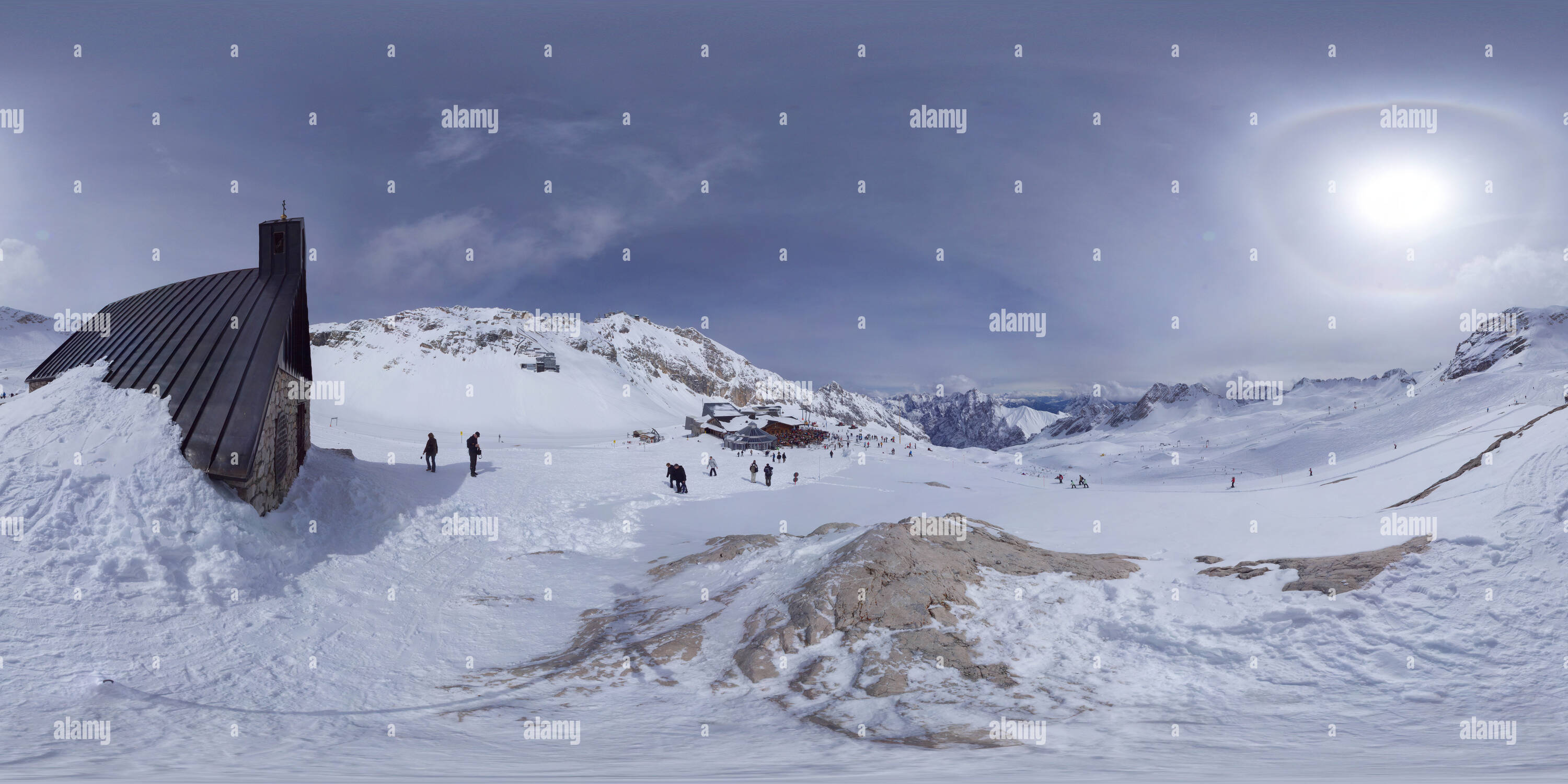 360 Grad Panorama Ansicht von Kapelle 'Maria Heimsuchung'