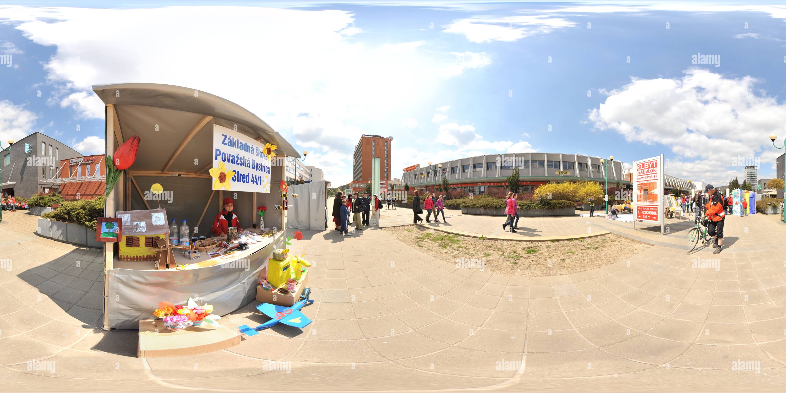 360 Grad Panorama Ansicht von Eko Jarmok Považská Bystrica 2010 - ZŠ Stred