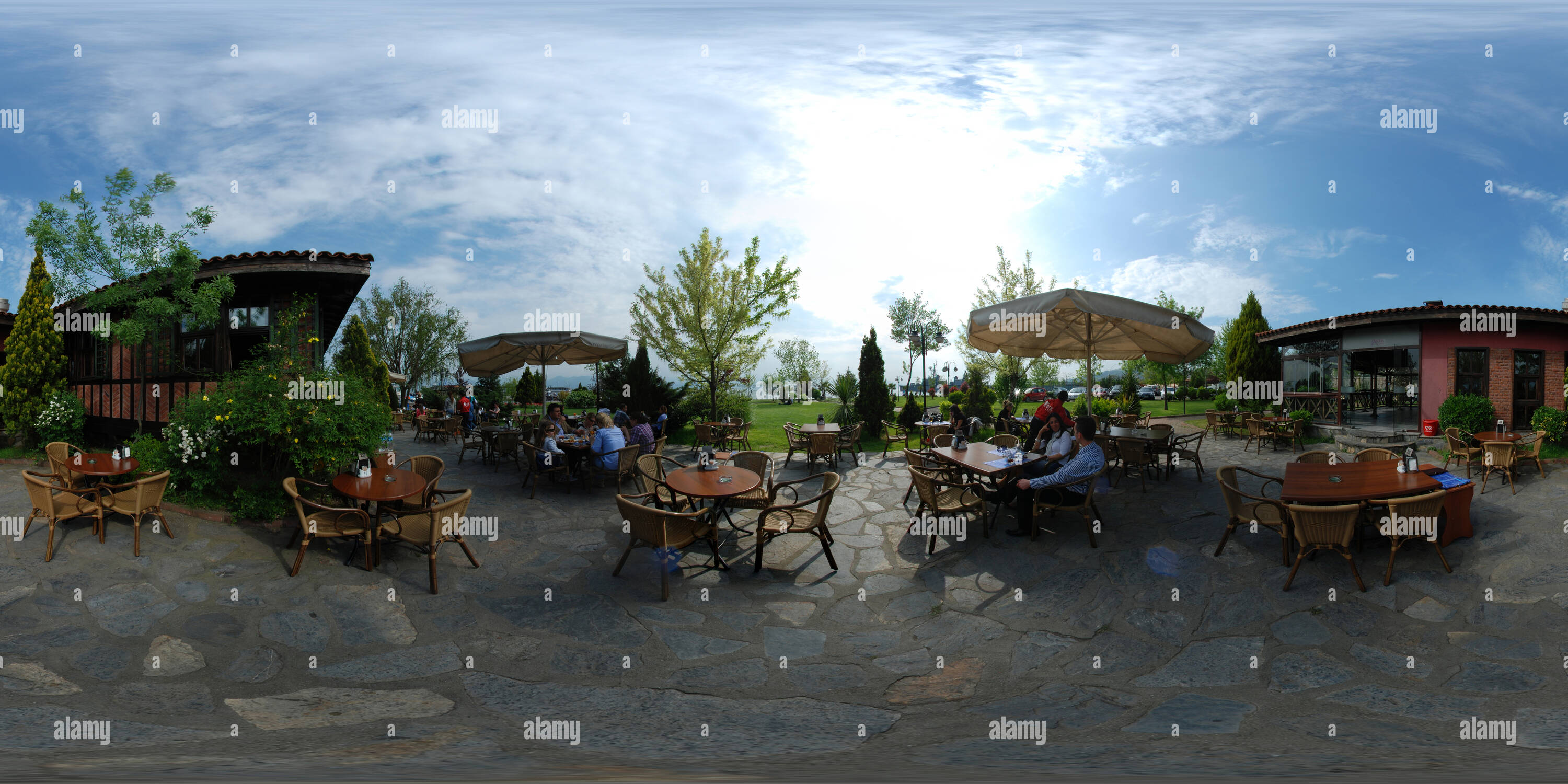 360 Grad Panorama Ansicht von Antik Pub-Bah çe