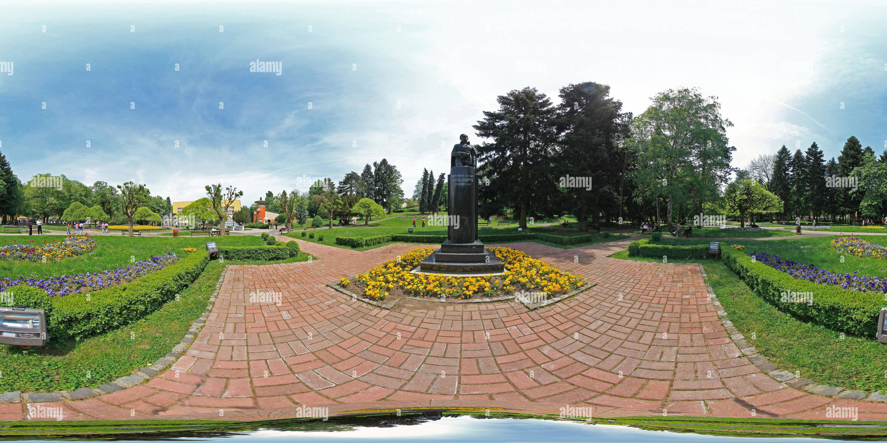 360 Grad Panorama Ansicht von Vrnjacka Banja