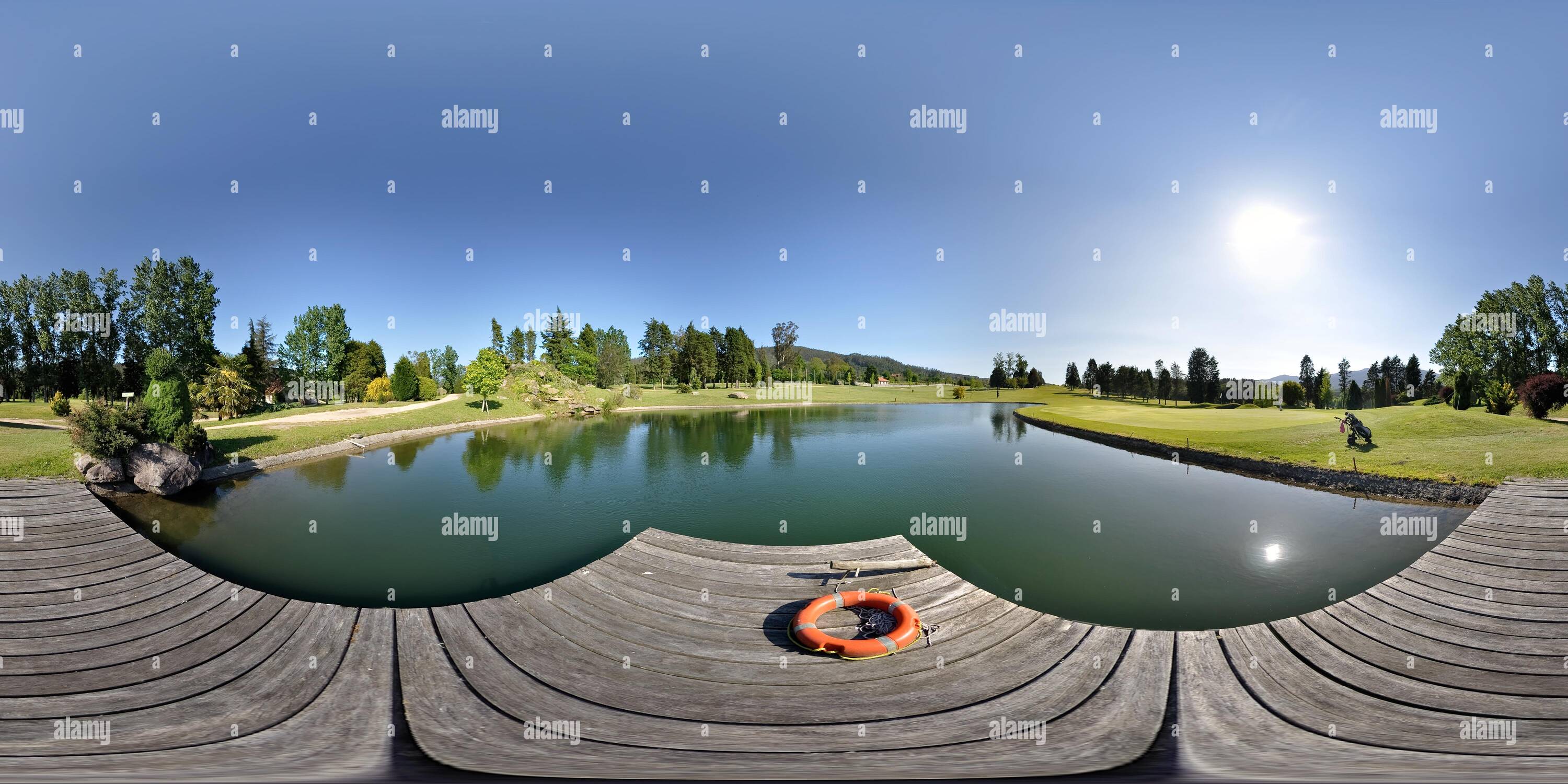 360 Grad Panorama Ansicht von Cae-Golf del Balneario de Mondariz