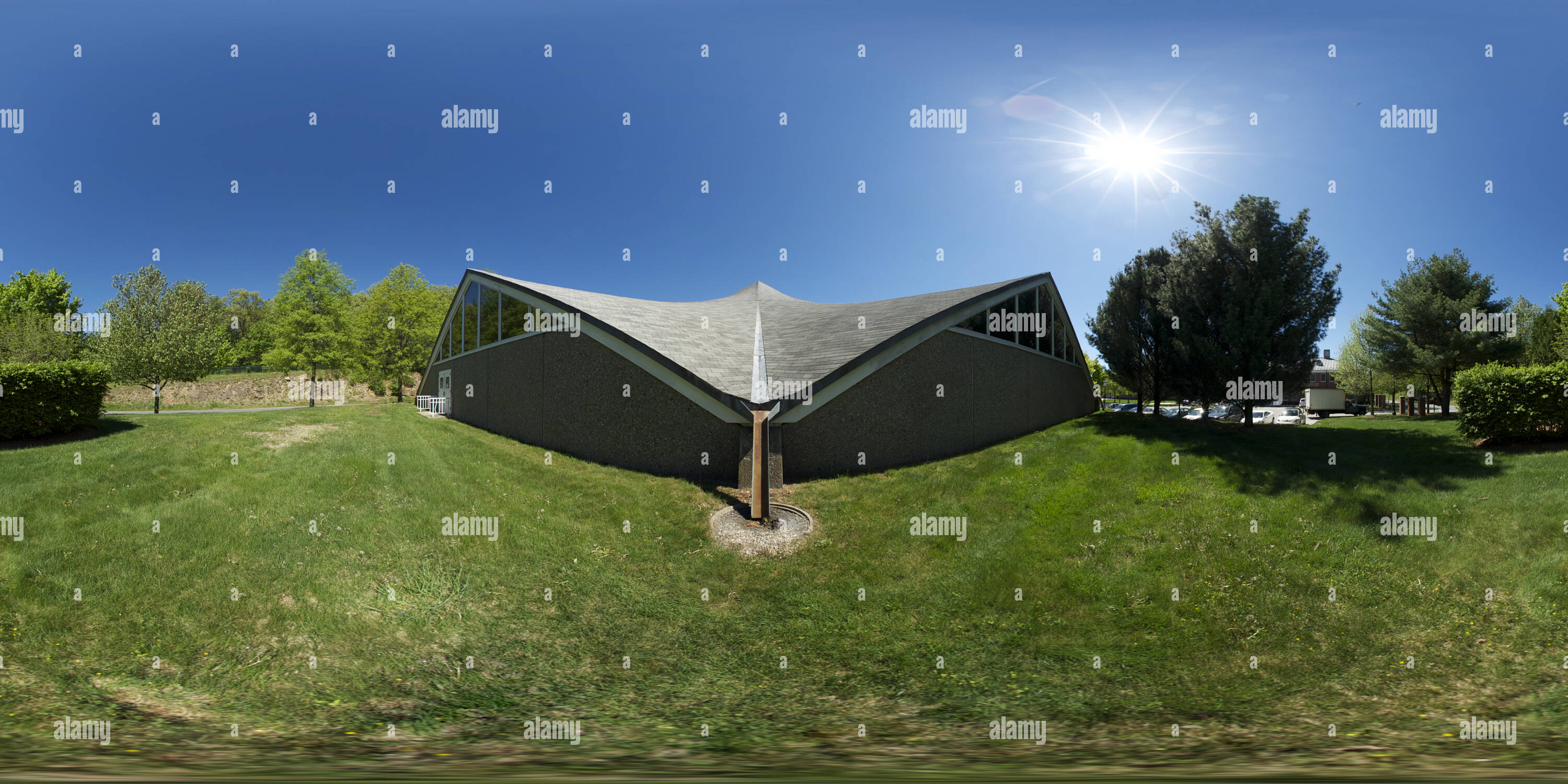 360 Grad Panorama Ansicht von Bibliothek an der Middlesex Community College