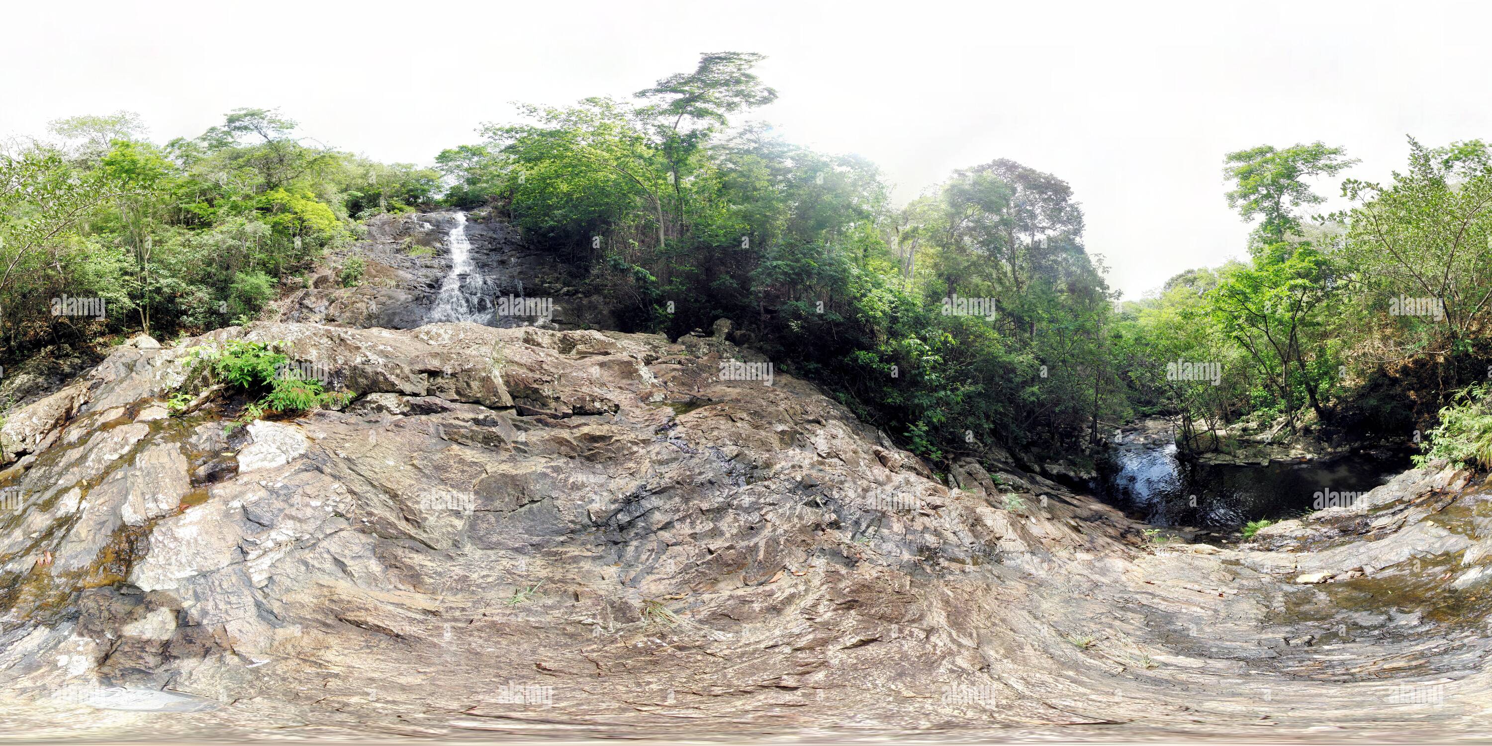 360 Grad Panorama Ansicht von Los Mamonales, Sierra Imataca, Bolívar (Venezuela)