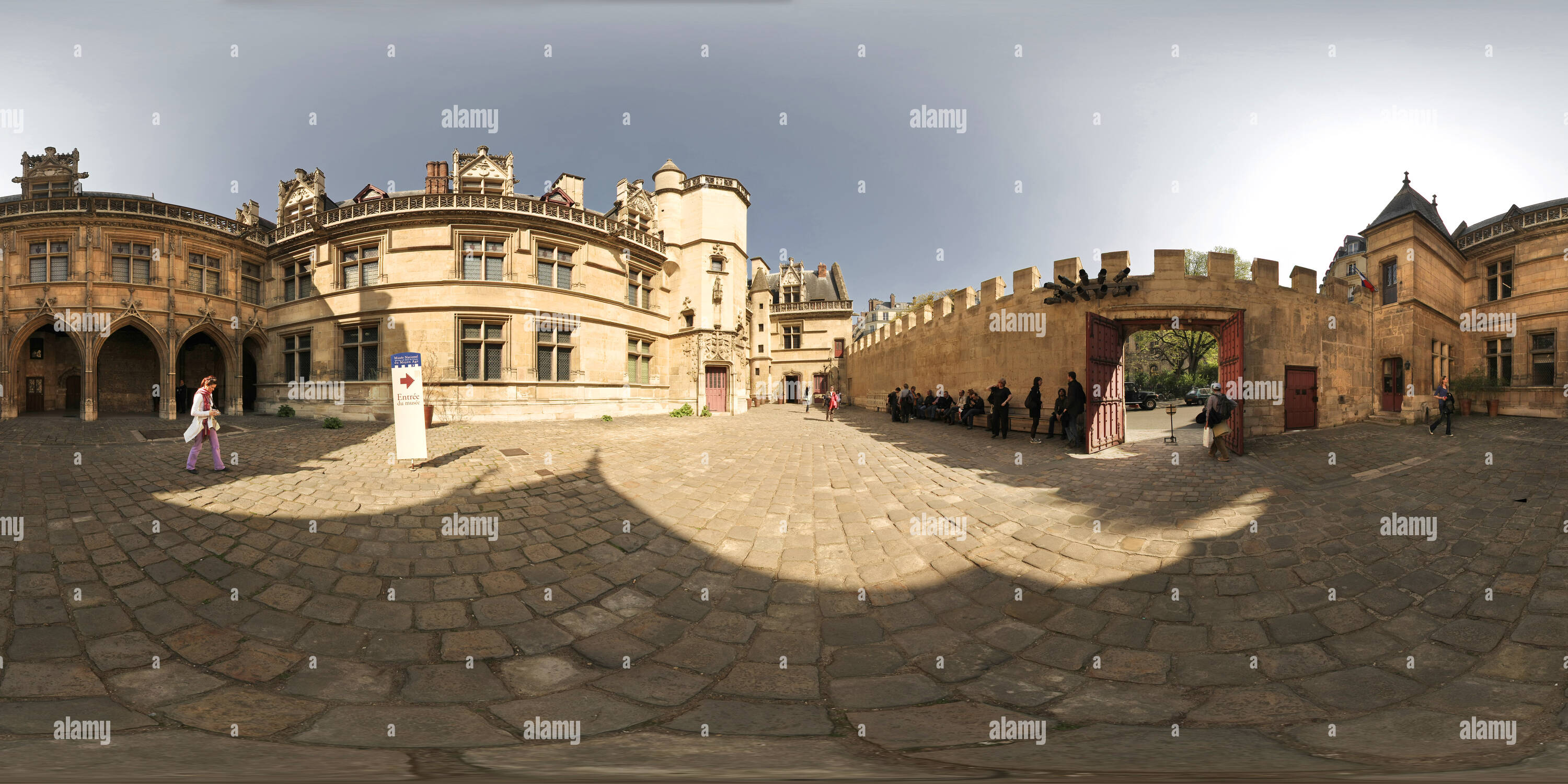360 Grad Panorama Ansicht von Hôtel de Cluny