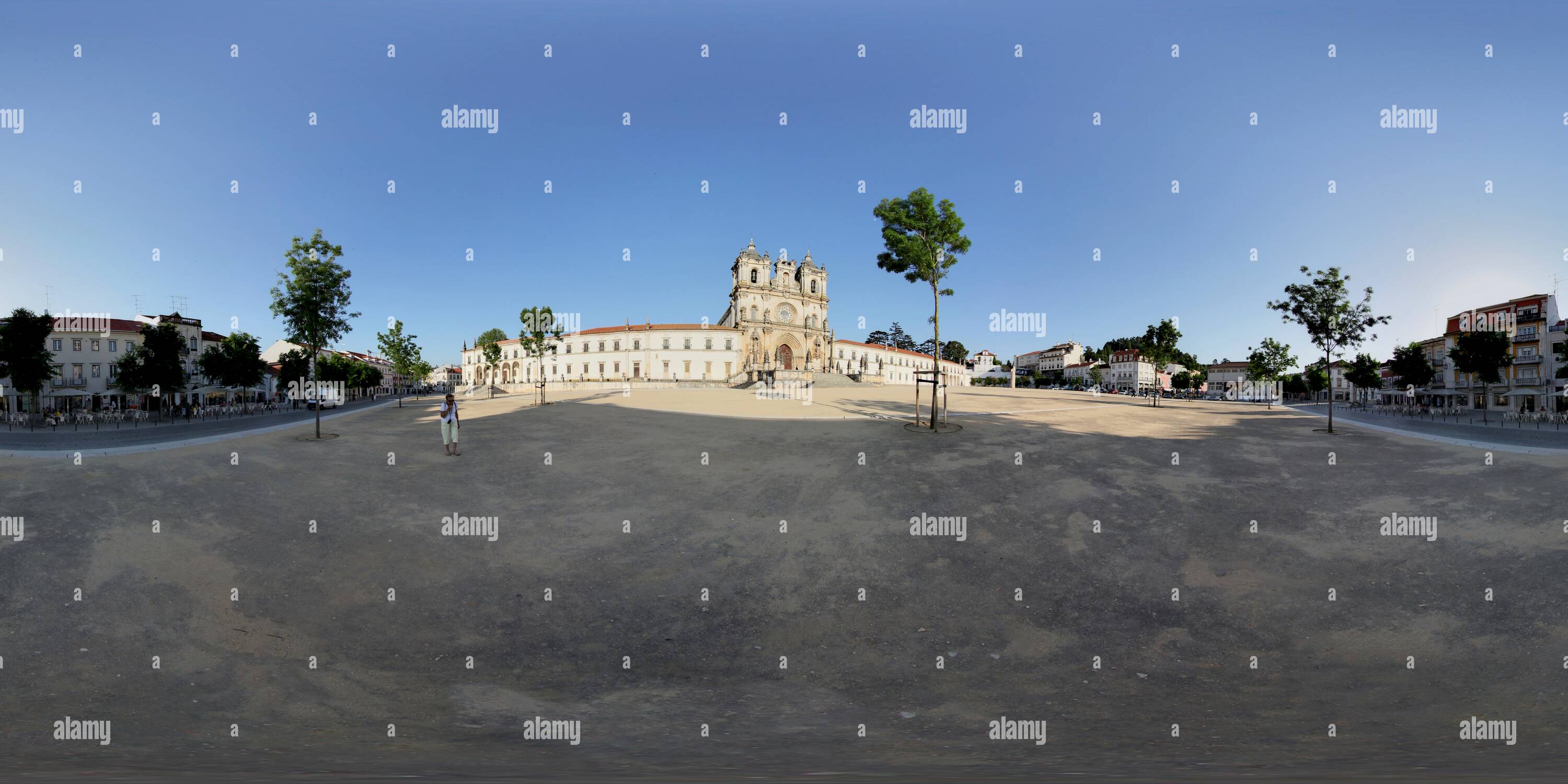 360 Grad Panorama Ansicht von Kloster von Alcobaça