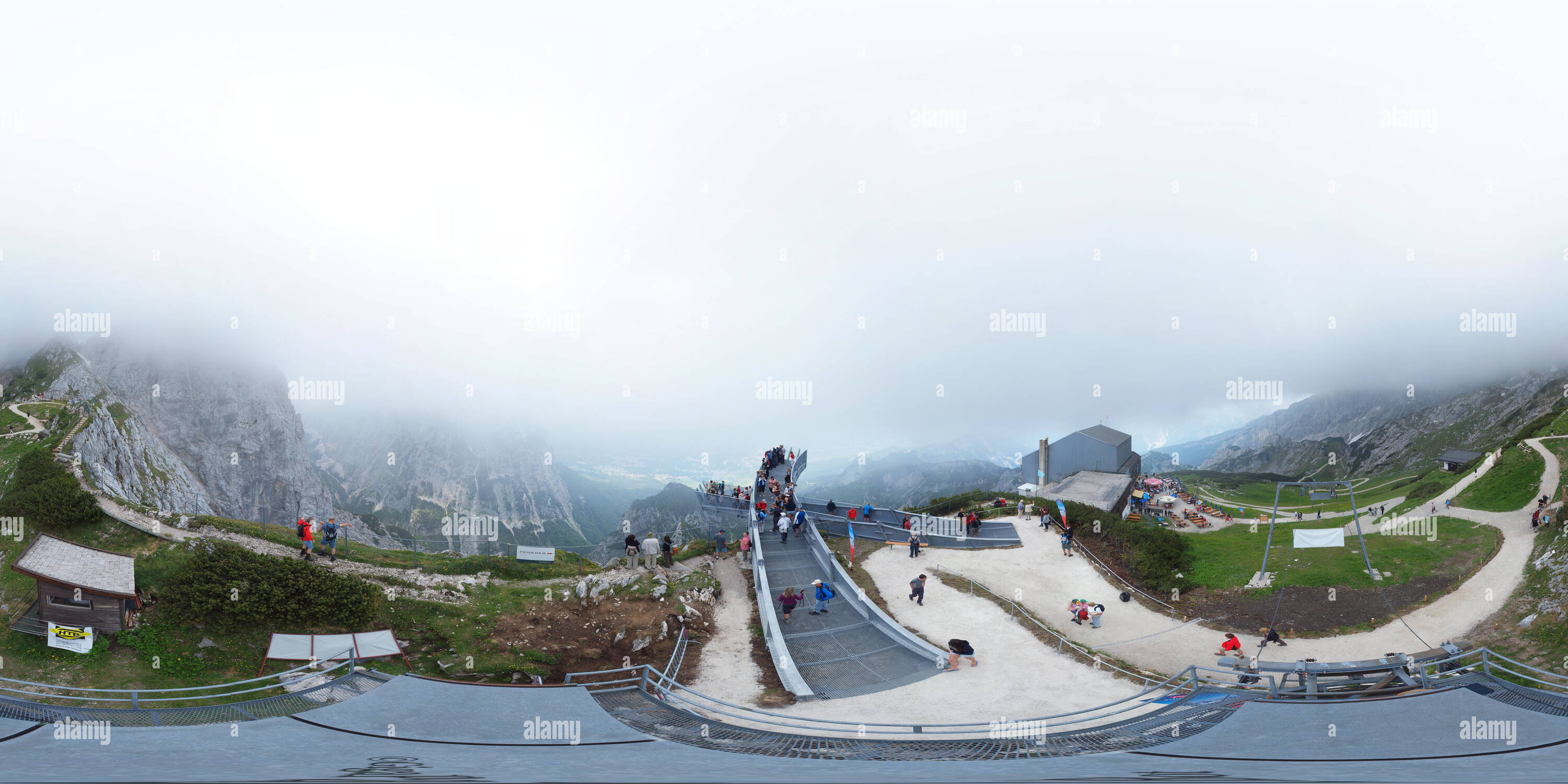 360 Grad Panorama Ansicht von Die Aussichtsplattform AlpspiX