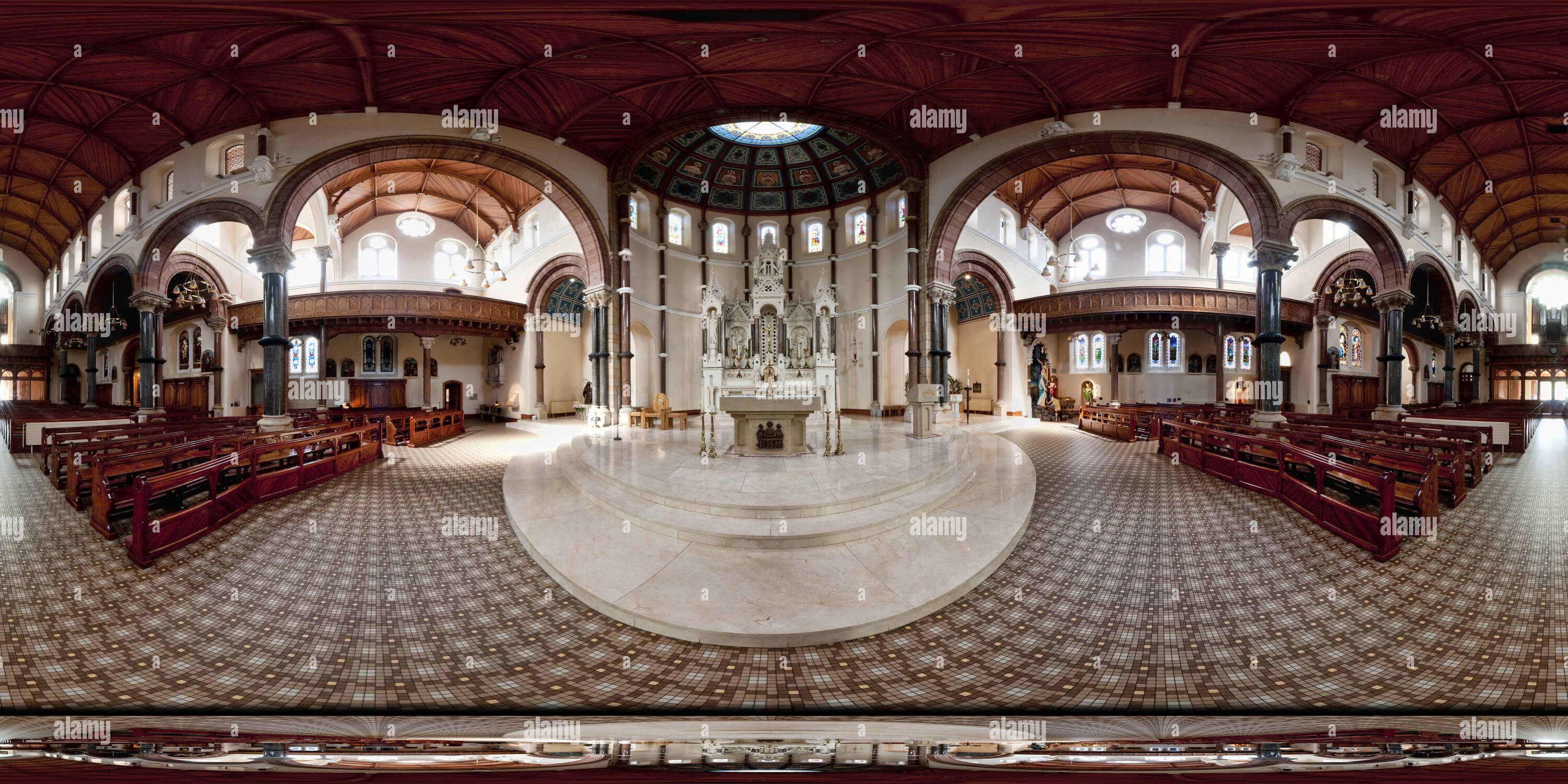 360 Grad Panorama Ansicht von Saint Patrick's Kirche, Belfast, Nordirland