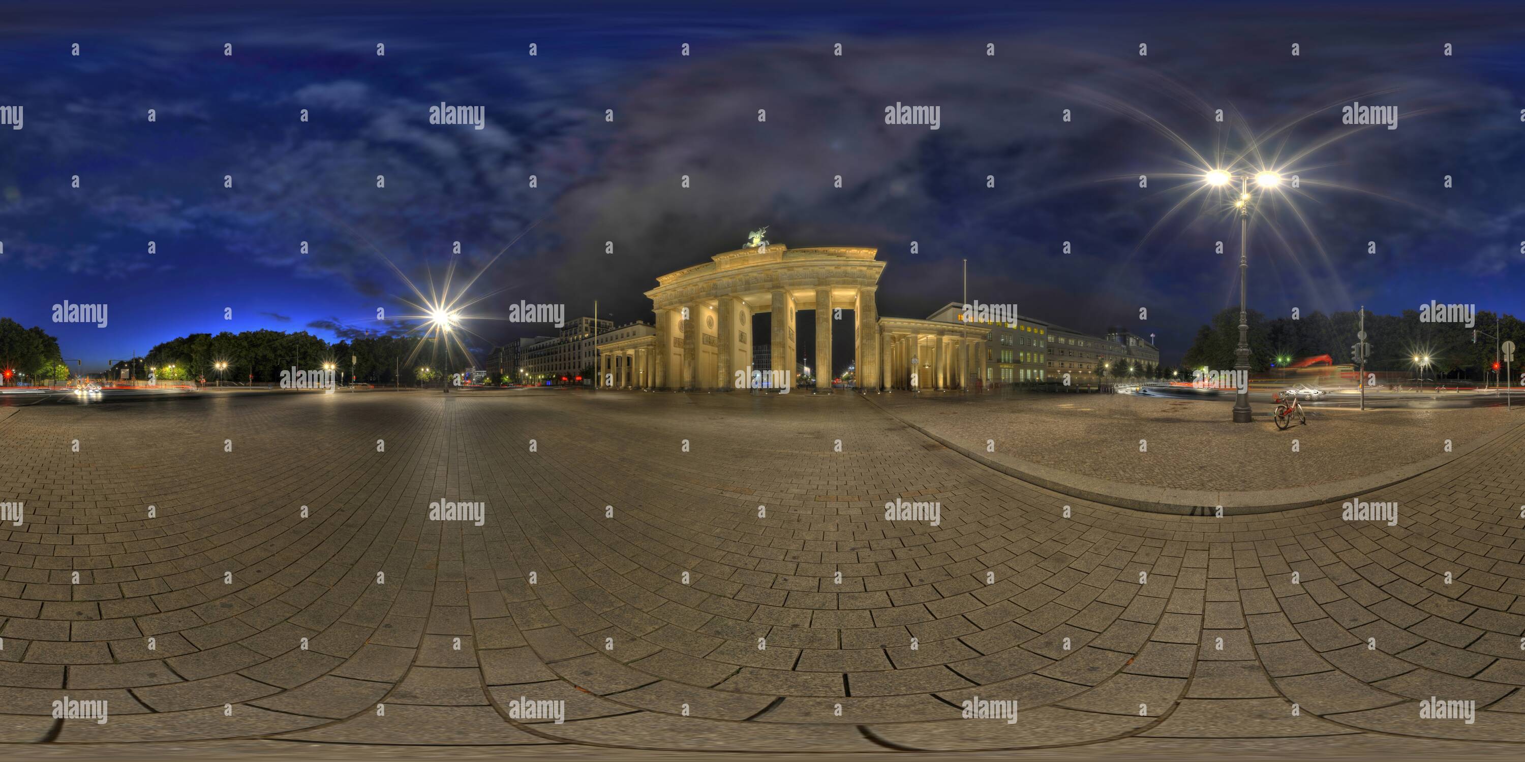 360 Grad Panorama Ansicht von Brandenburger Tor Berlin