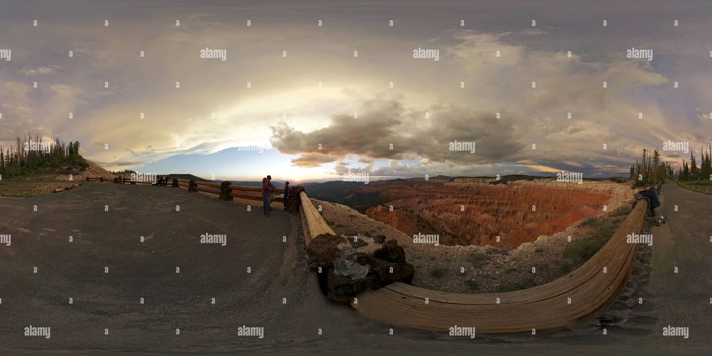 360 Grad Panorama Ansicht von Cedar Breaks National Monument