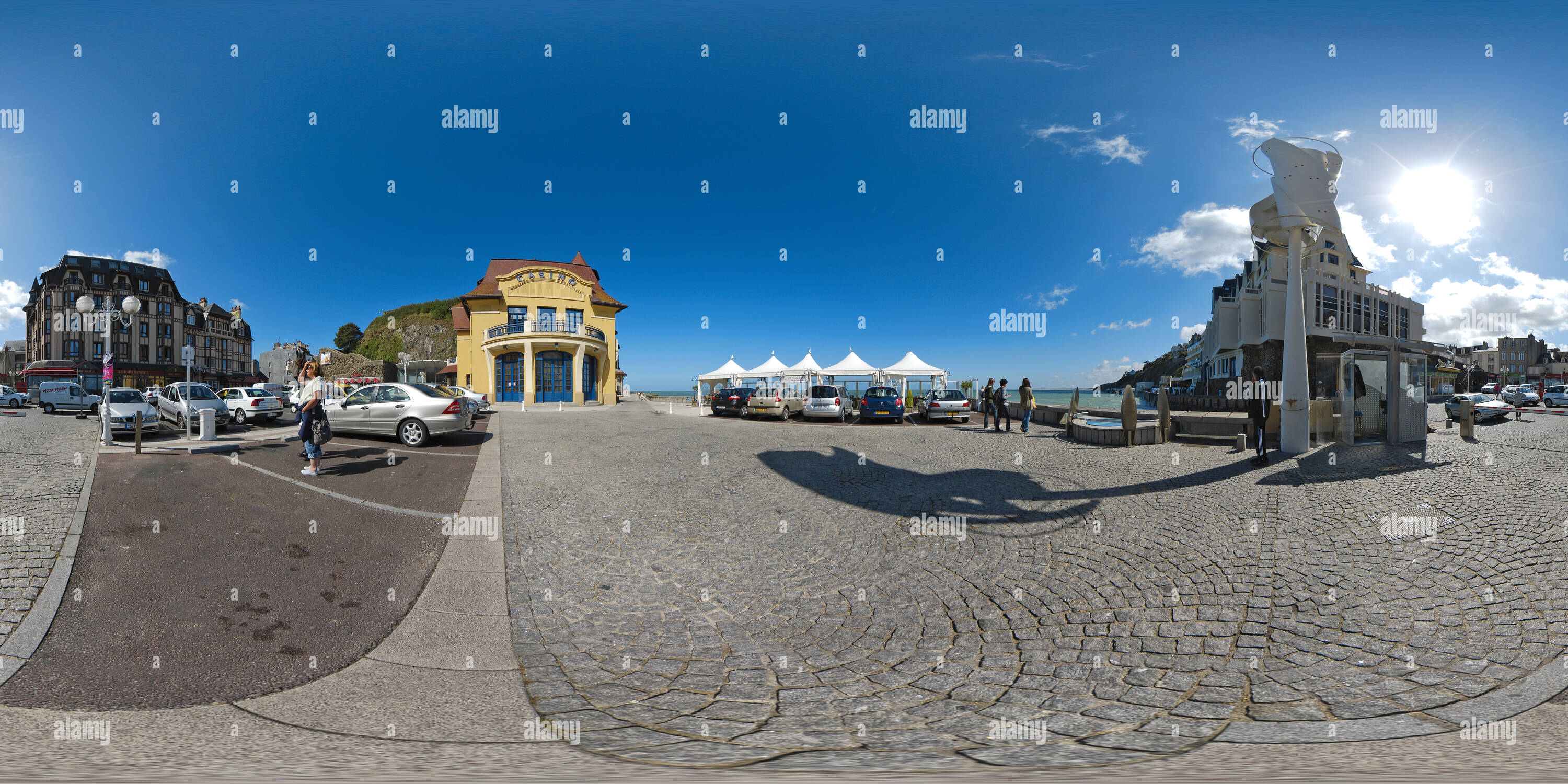 360 Grad Panorama Ansicht von Le Casino de Granville Place du Maréchal Foch - Frankreich