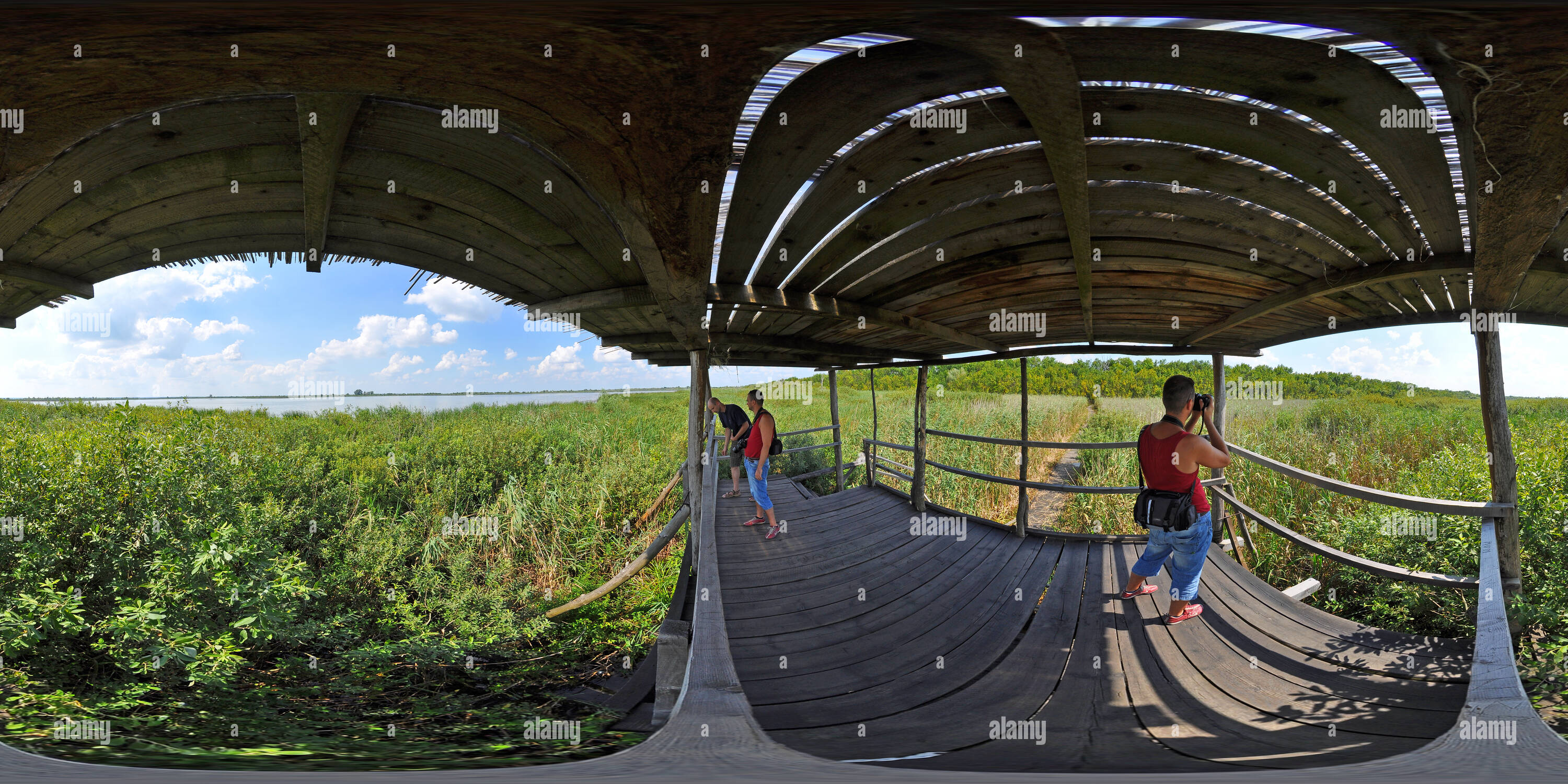 360 Grad Panorama Ansicht von Carska Bara, Vidikovac