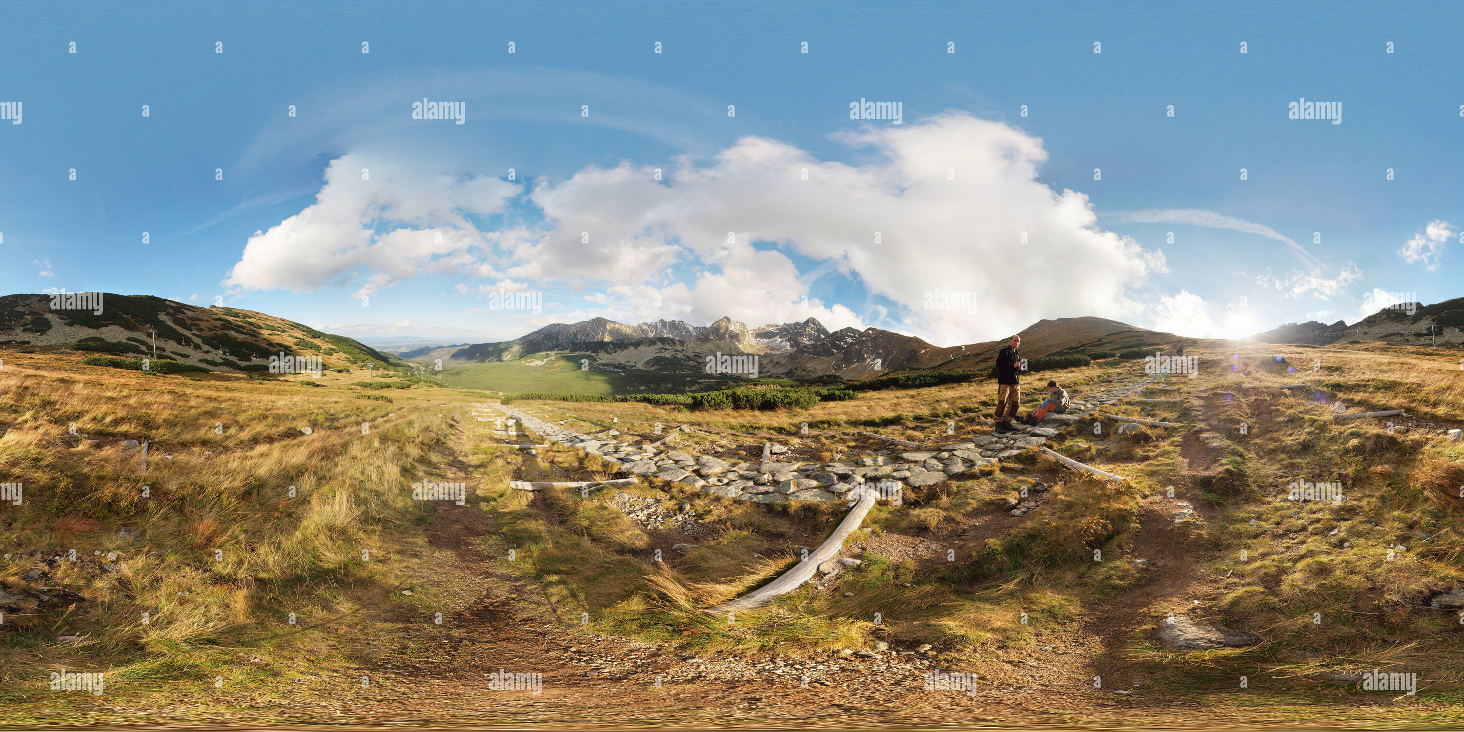 360 Grad Panorama Ansicht von Tatry - in der Nähe von Murowaniec