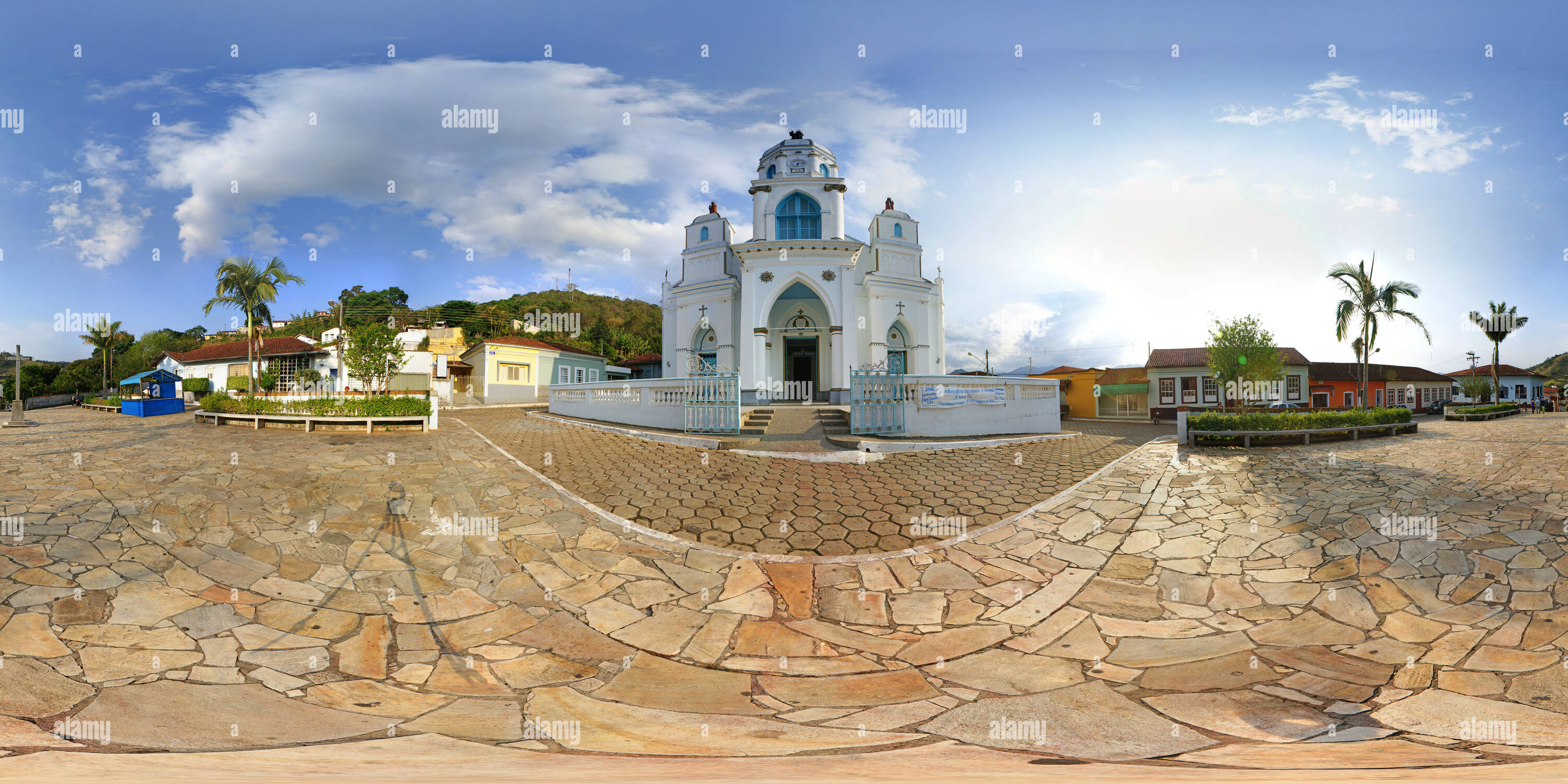 360 Grad Panorama Ansicht von Igreja Matriz de São Bento do Sapucai