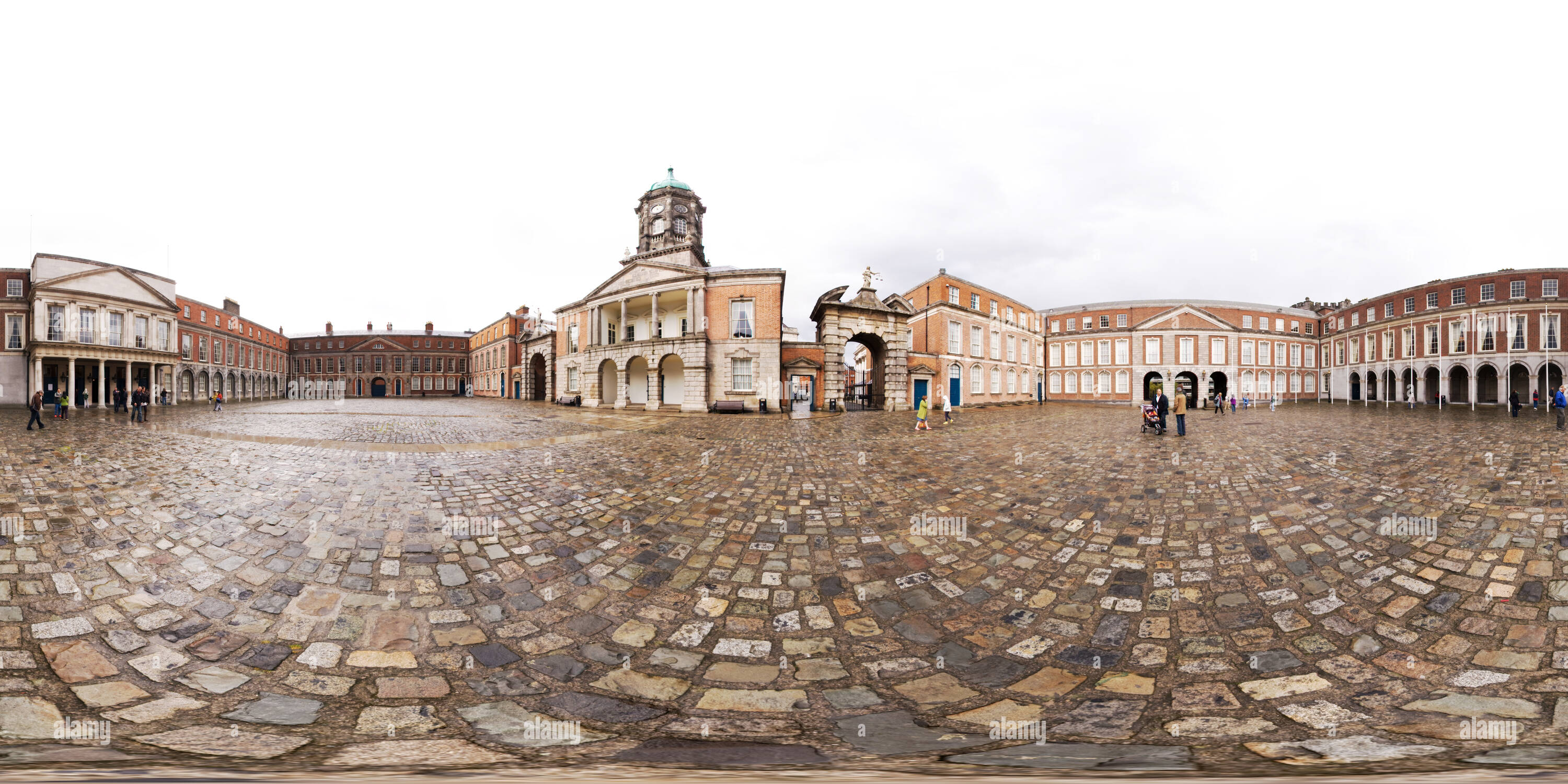 360 Grad Panorama Ansicht von Dublin Castle