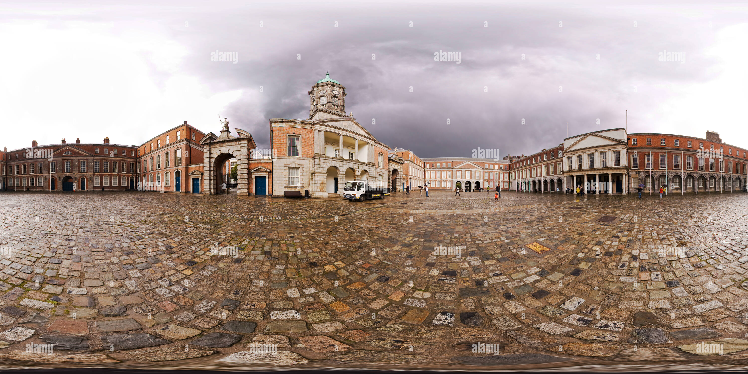 360 Grad Panorama Ansicht von Dublin Castle