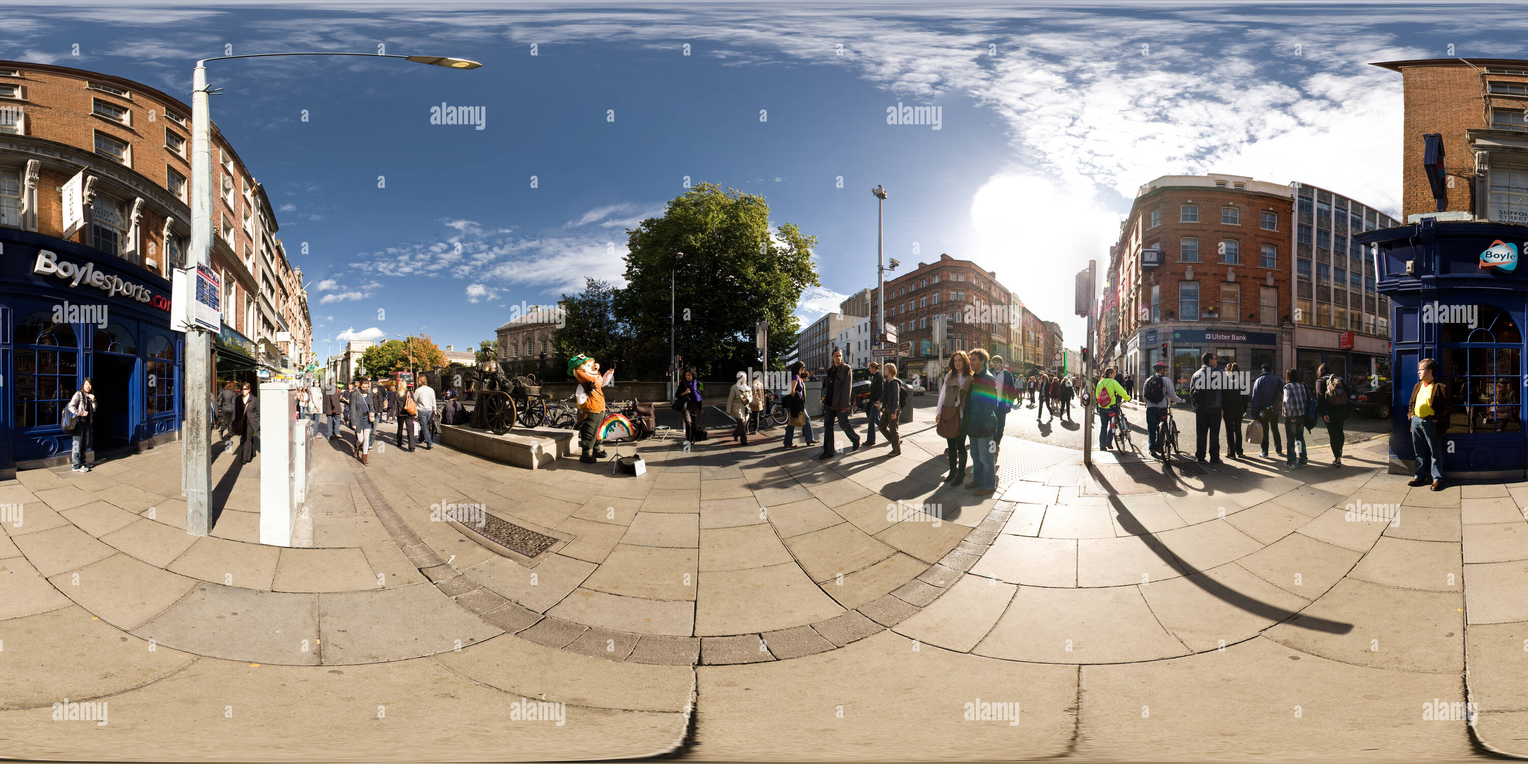 360 Grad Panorama Ansicht von Molly Malone