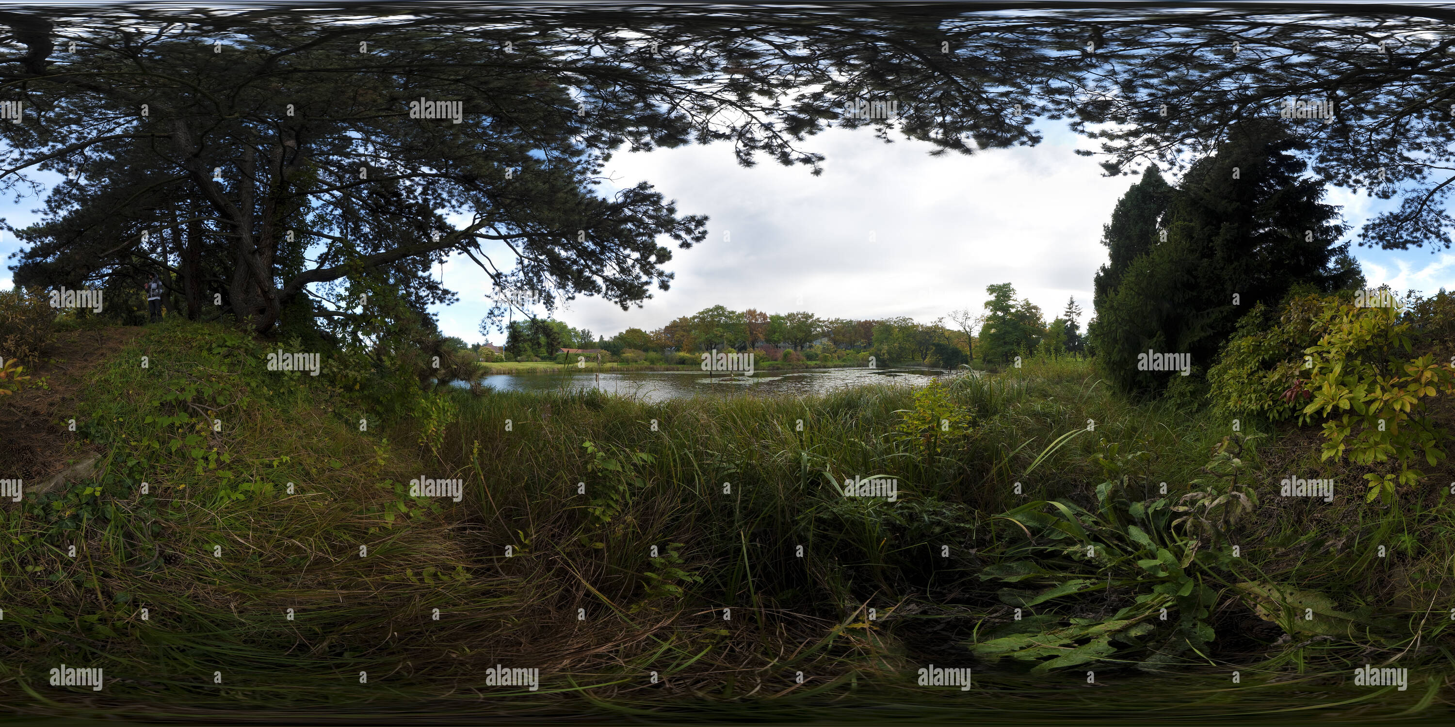 360 Grad Panorama Ansicht von Botanischer Garten Berlin