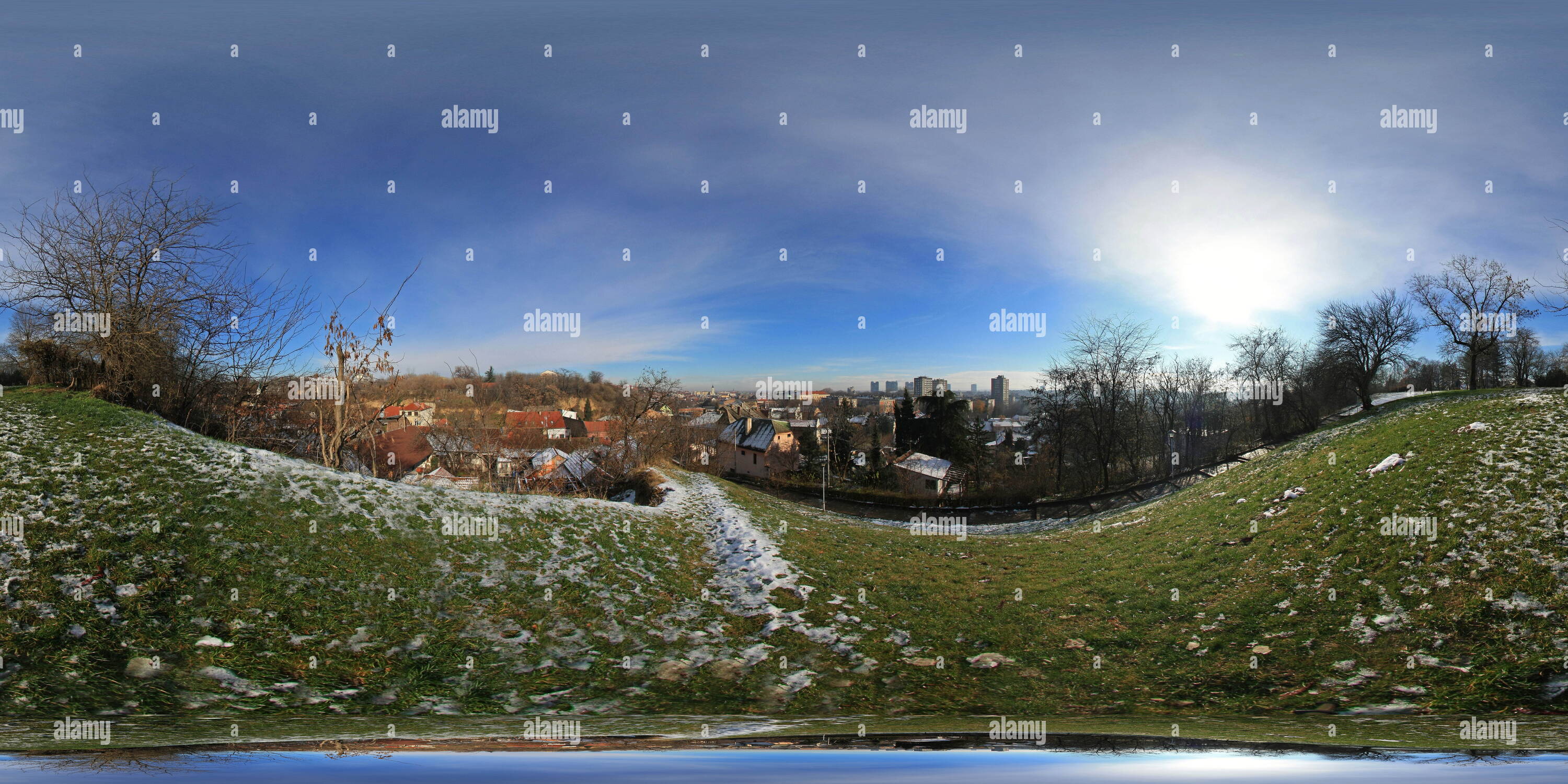 360 Grad Panorama Ansicht von Zemun Kalvarija