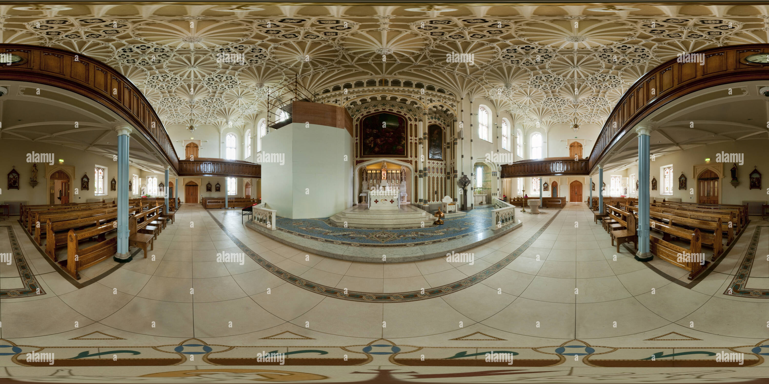 360 Grad Panorama Ansicht von Saint Malachy's Church, Belfast