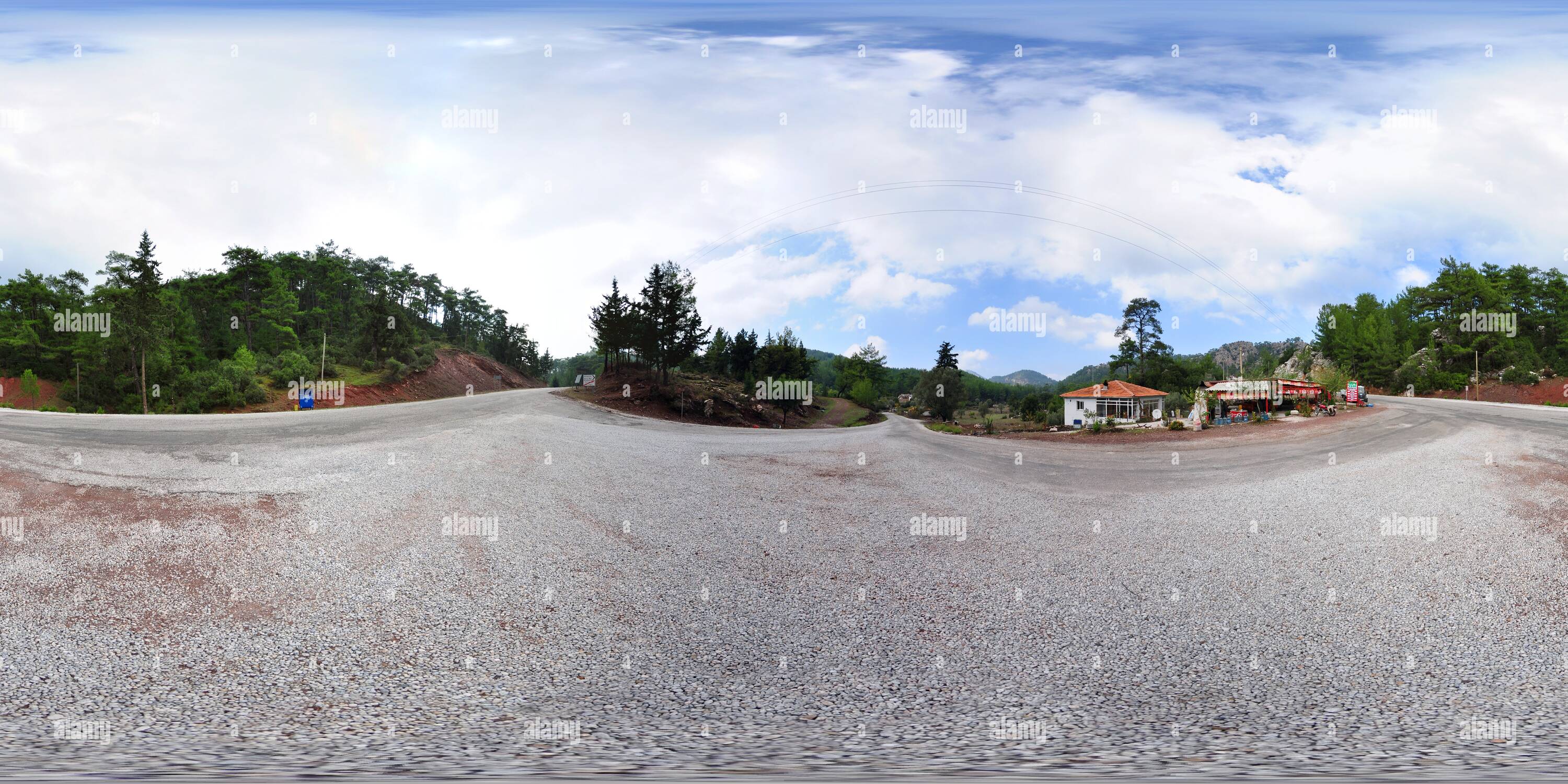 360 Grad Panorama Ansicht von Osmaniye Trennung der Wege