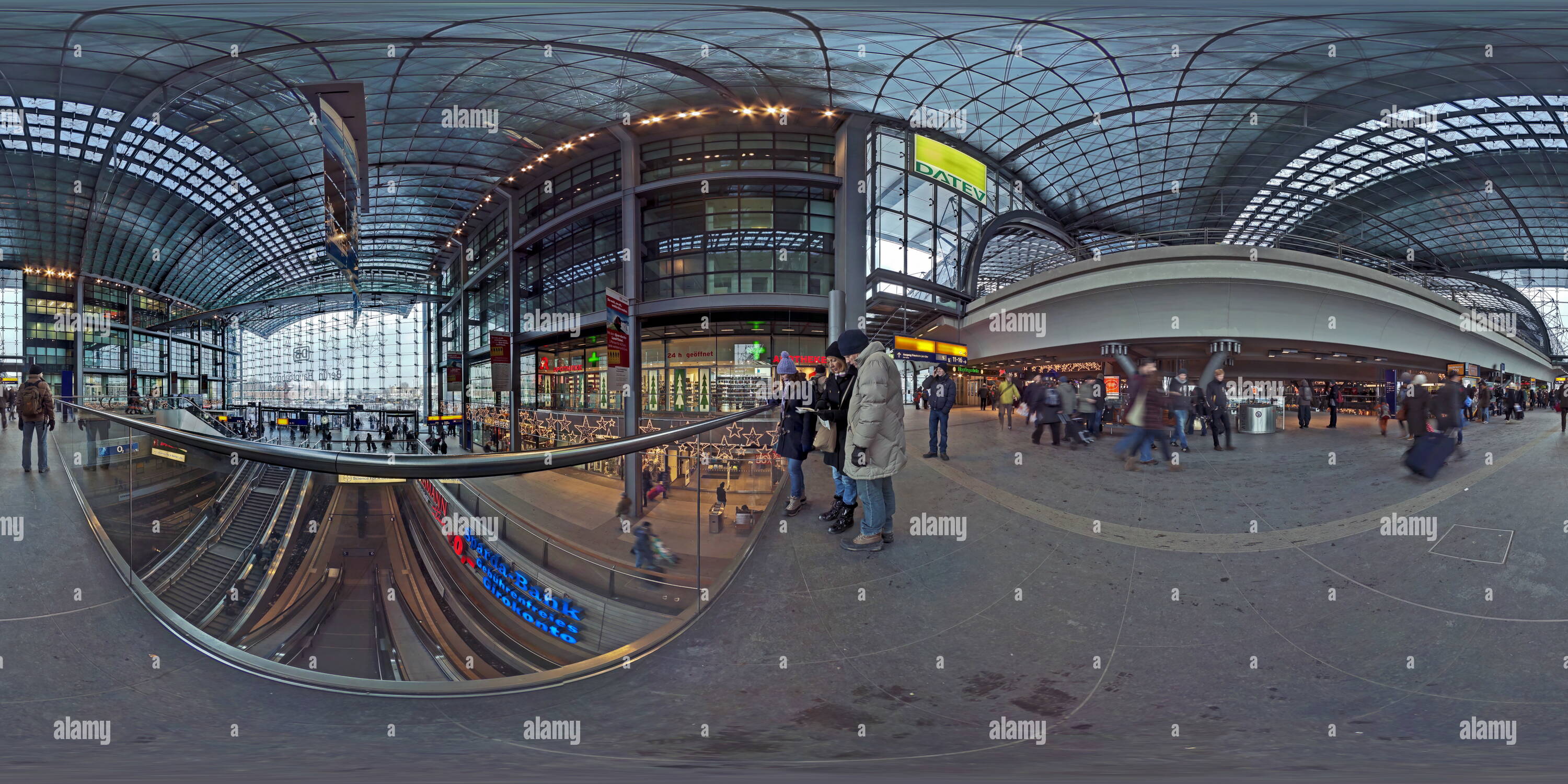 360 Grad Panorama Ansicht von Berlin Hauptbahnhof