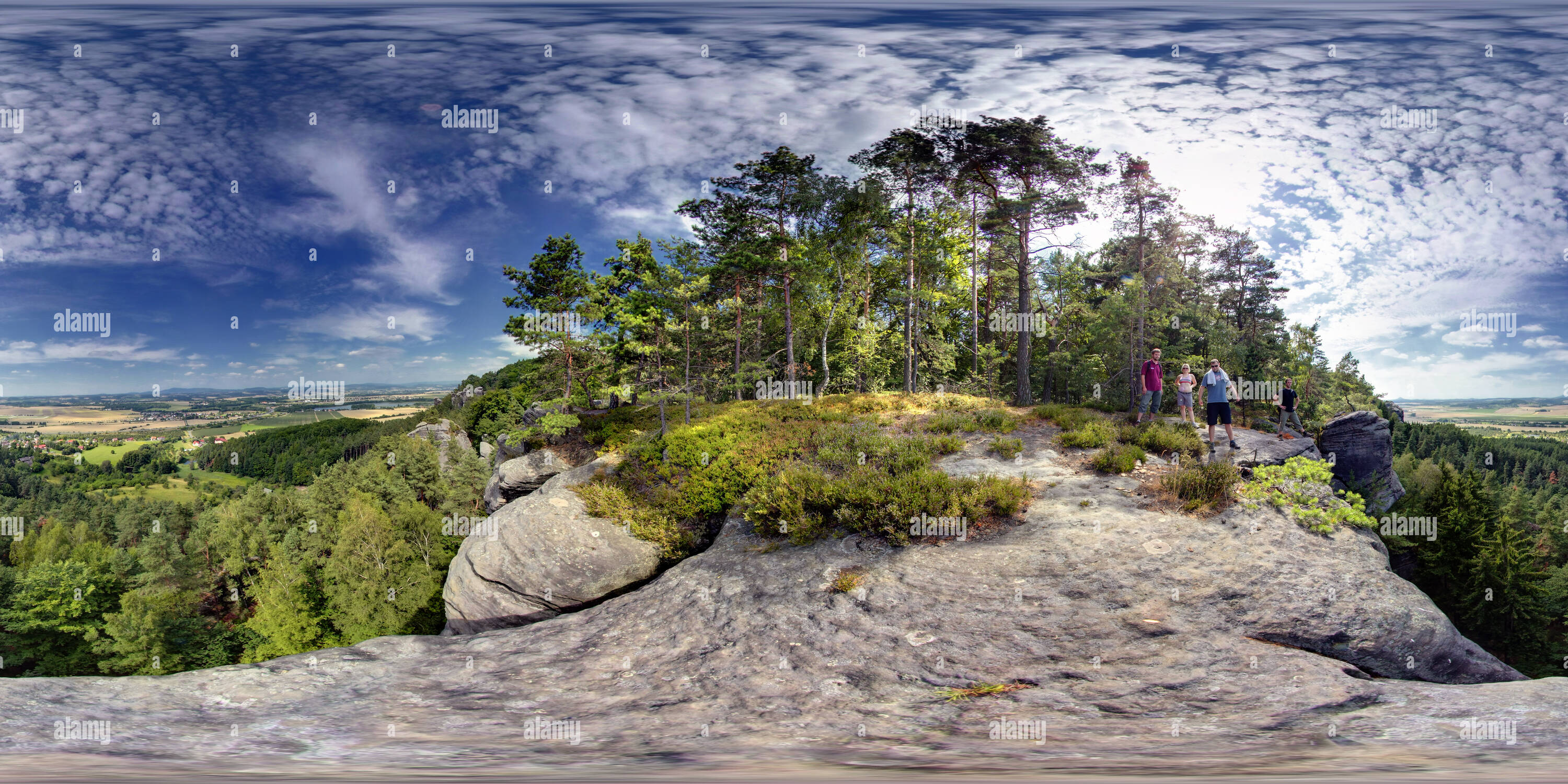 360 Grad Panorama Ansicht von Drabske svetnicky Reise