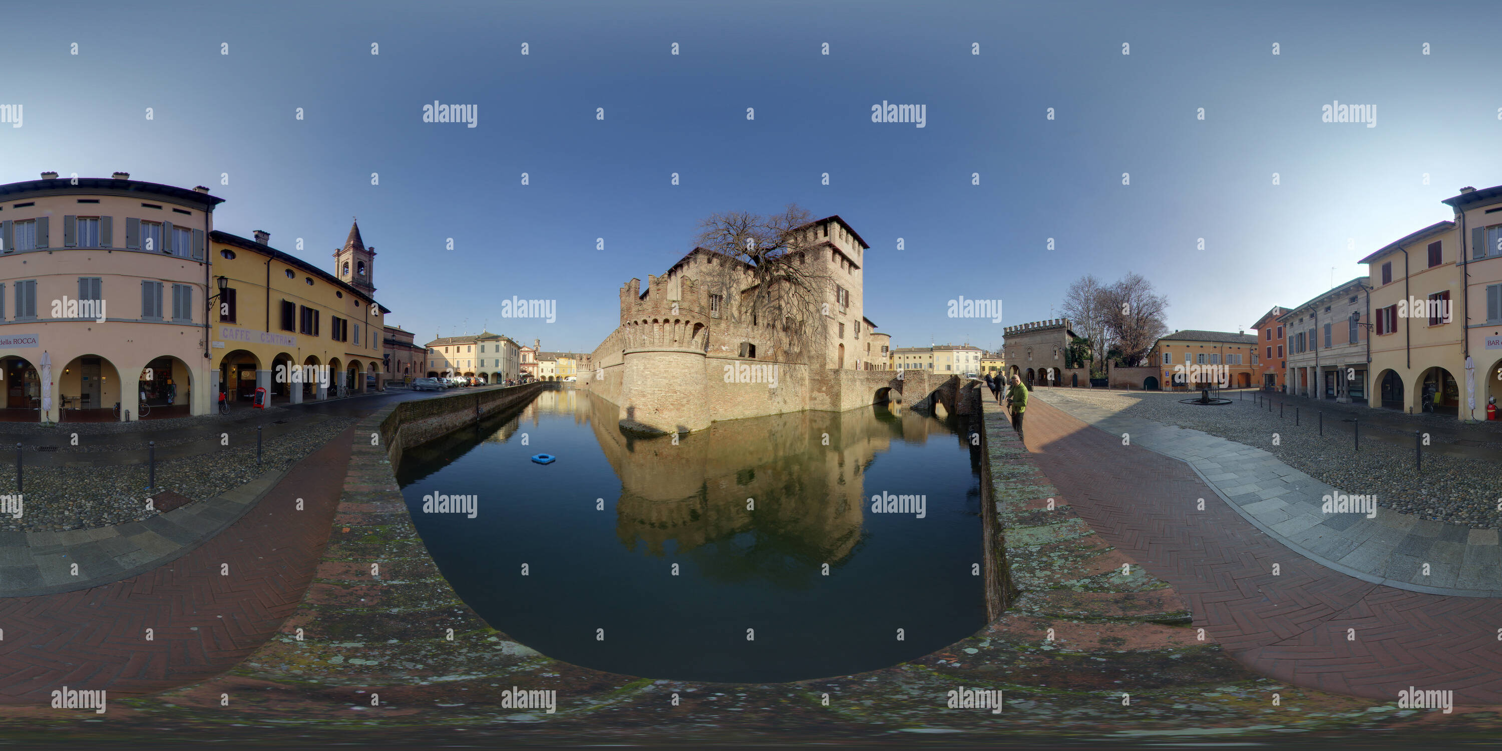 360 Grad Panorama Ansicht von Fontanellato - Parma - Italien