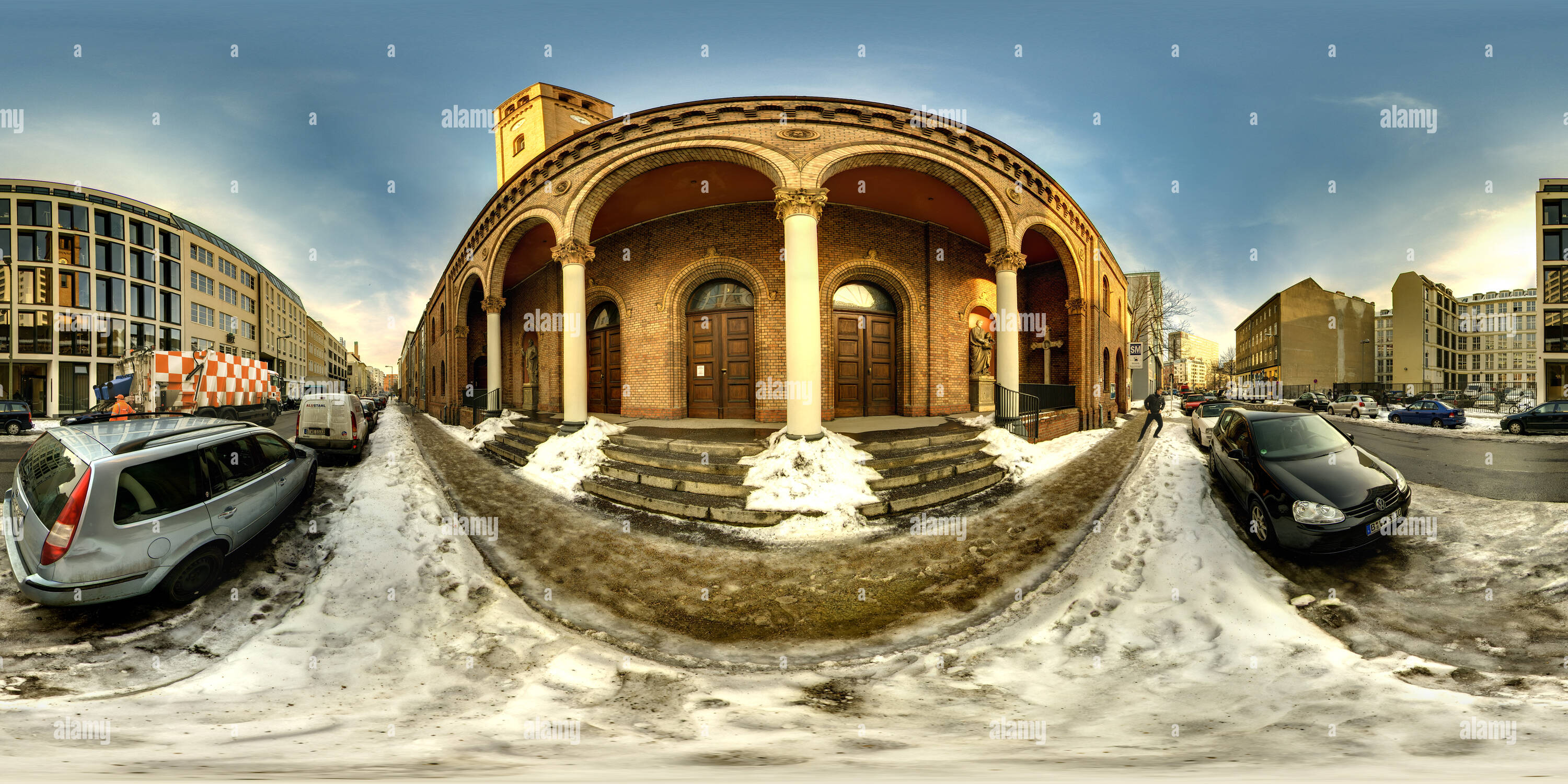 360 Grad Panorama Ansicht von St. Lukas Kirche Berlin