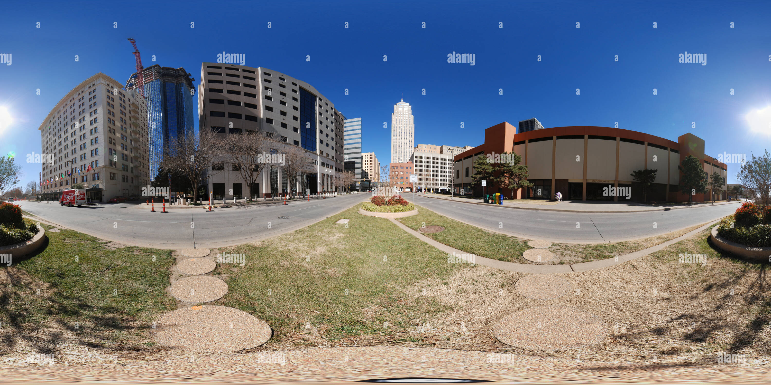 360 °-Ansicht auf New Devon Tower Bau Oklahoma City - Alamy