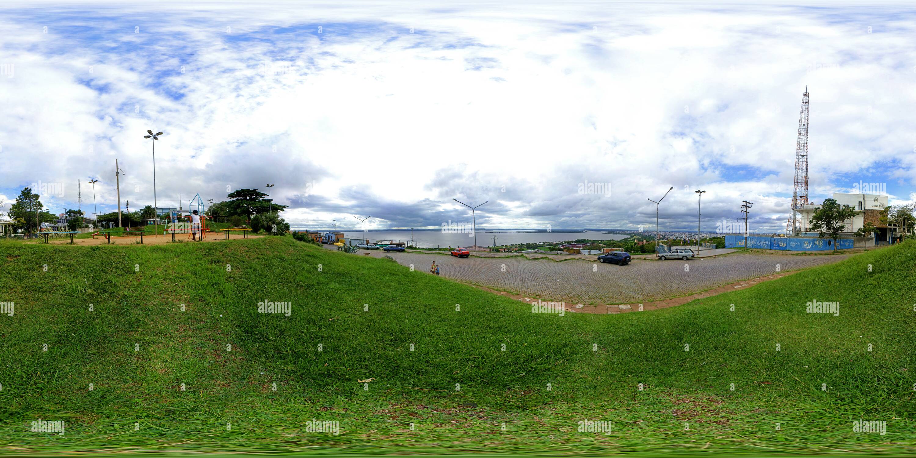 360 Grad Panorama Ansicht von Morro Santa Tereza em Porto Alegre RS
