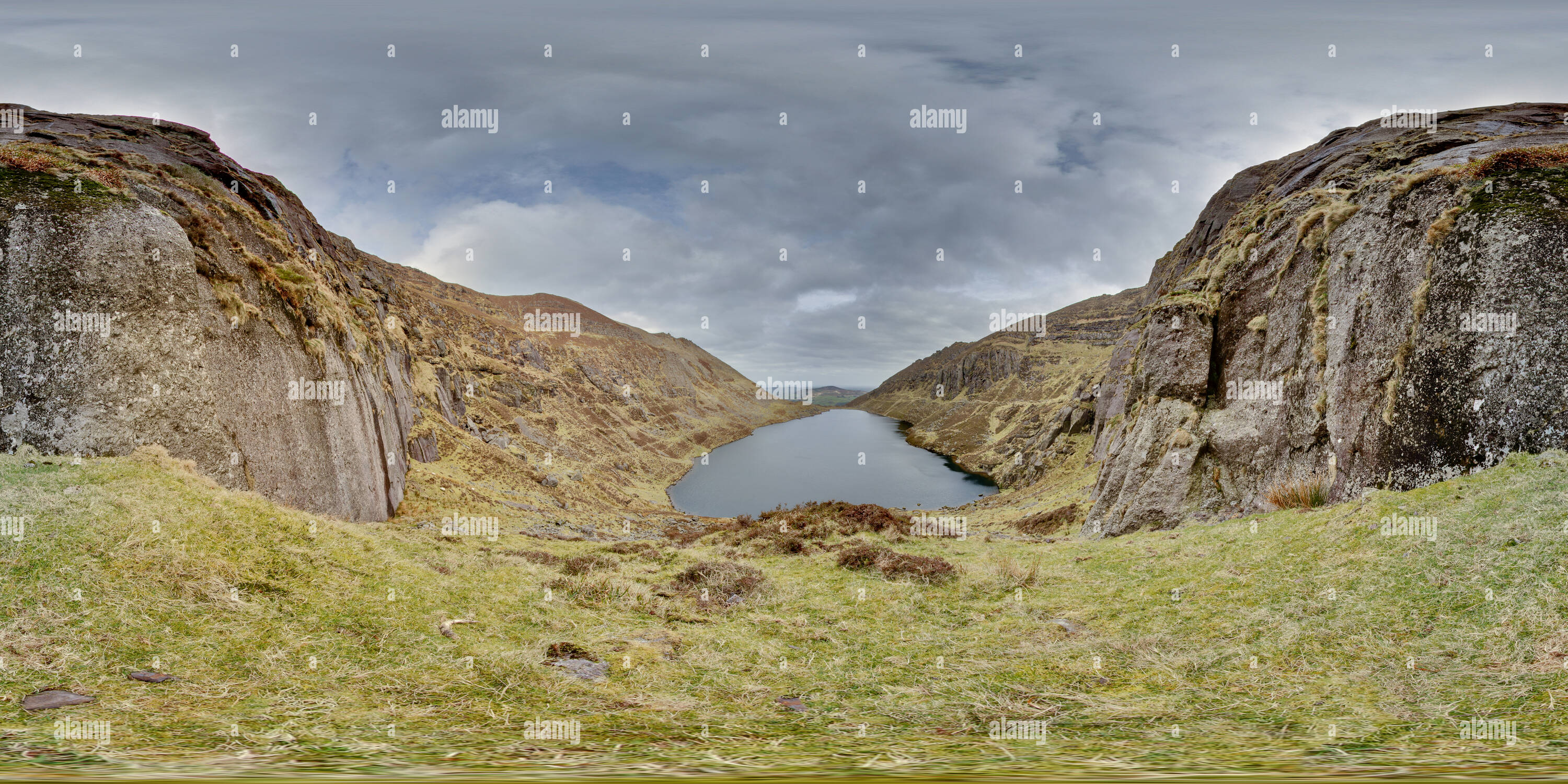 360 Grad Panorama Ansicht von Corrie See Coumshingaun