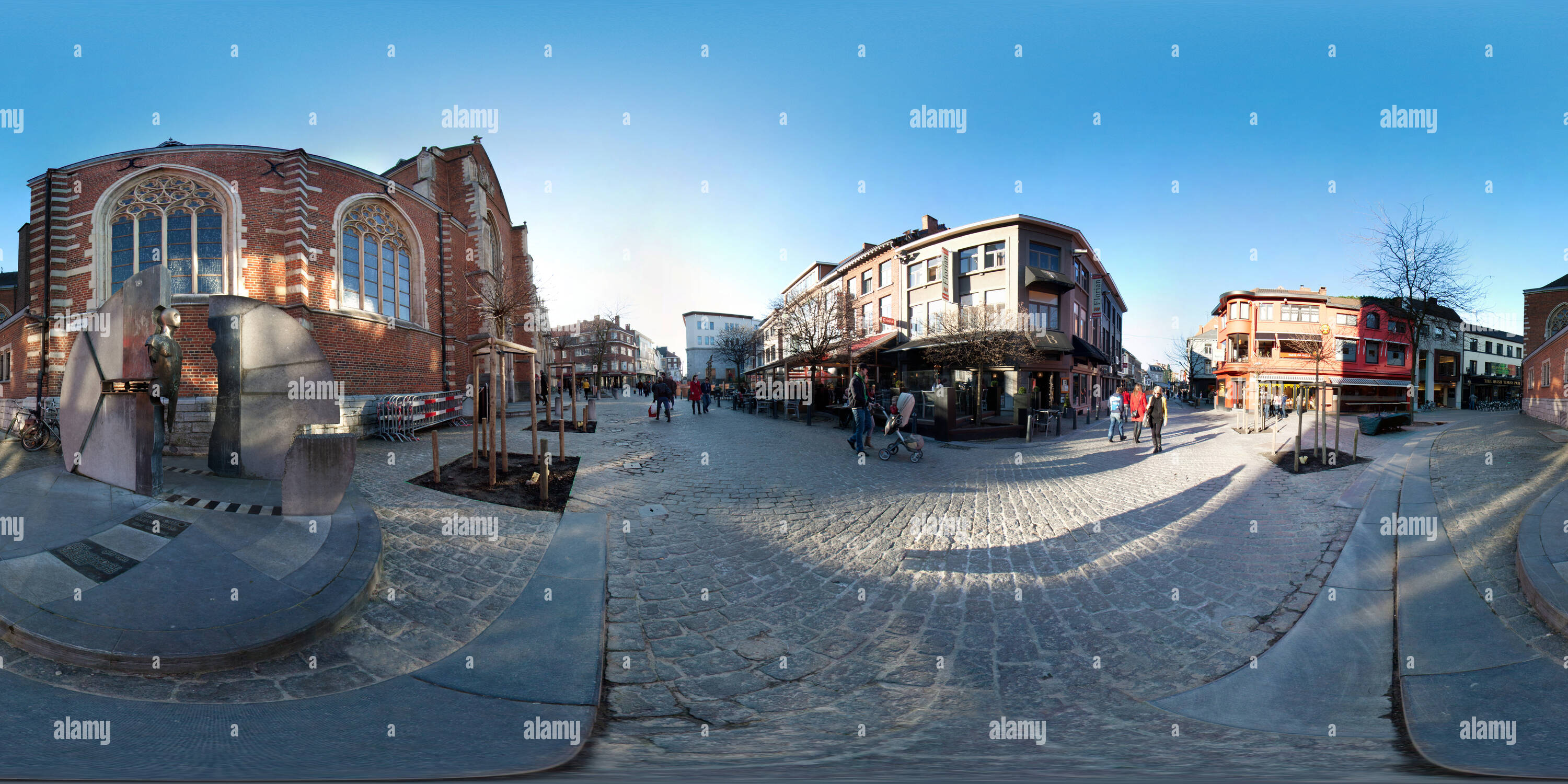 360 Grad Panorama Ansicht von Hasselt, Fruitmarkt