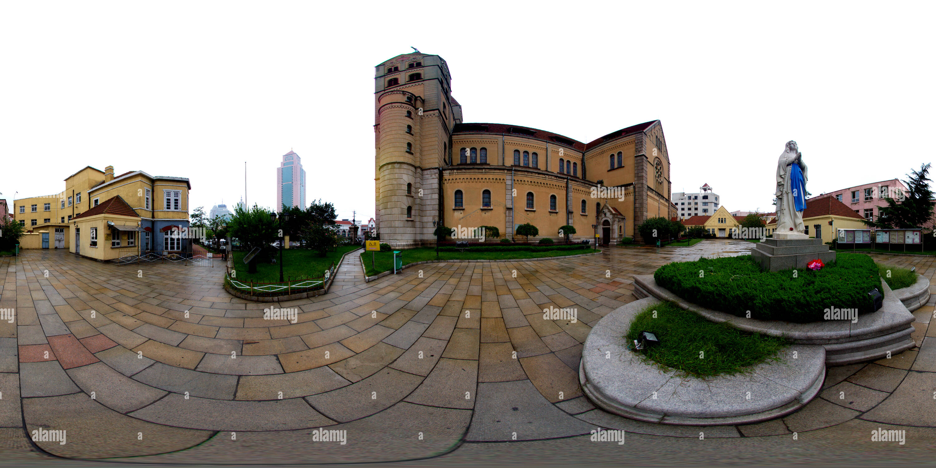 360 Grad Panorama Ansicht von Qingdao Katholische Kirche-2