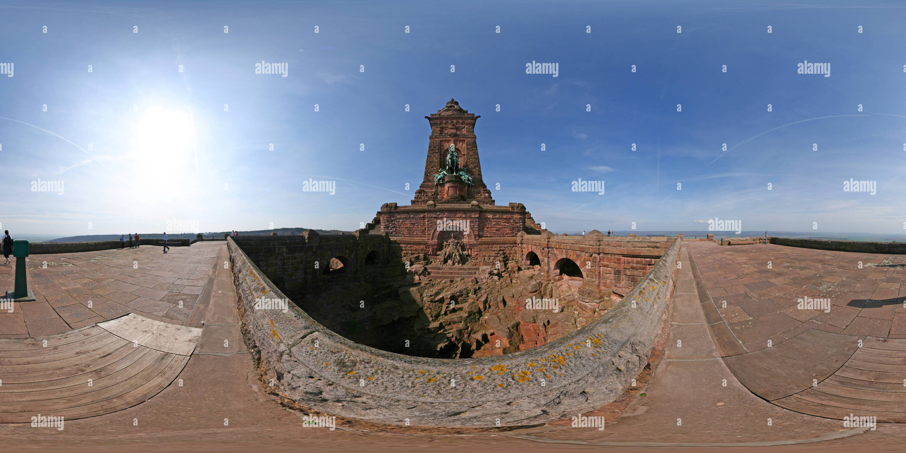 360 Grad Panorama Ansicht von Kyffhäuser Denkmal