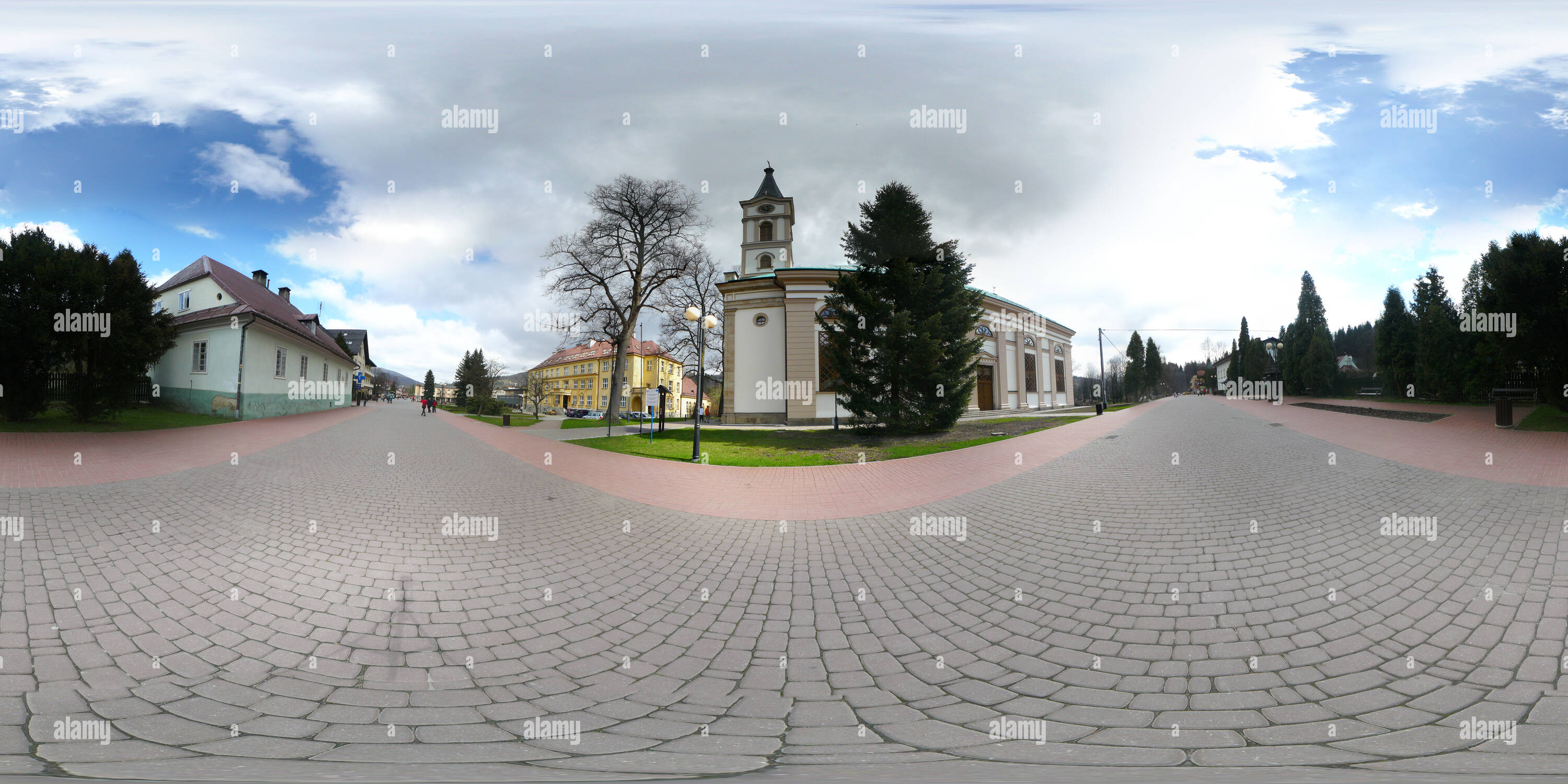 360 Grad Panorama Ansicht von - Wisła kościół Św. Piotr i Pawła