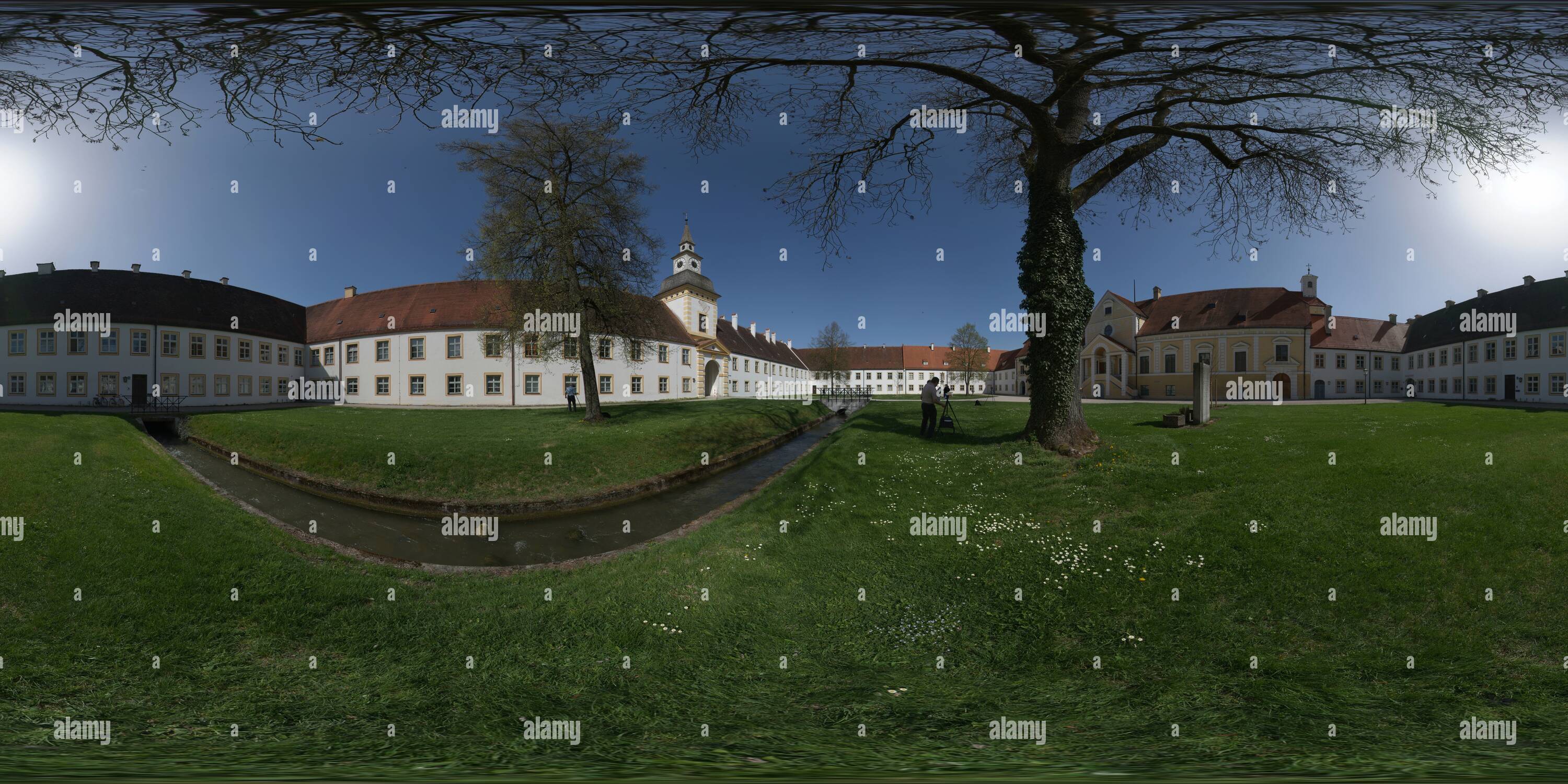 360 Grad Panorama Ansicht von Schloss Schleißheim