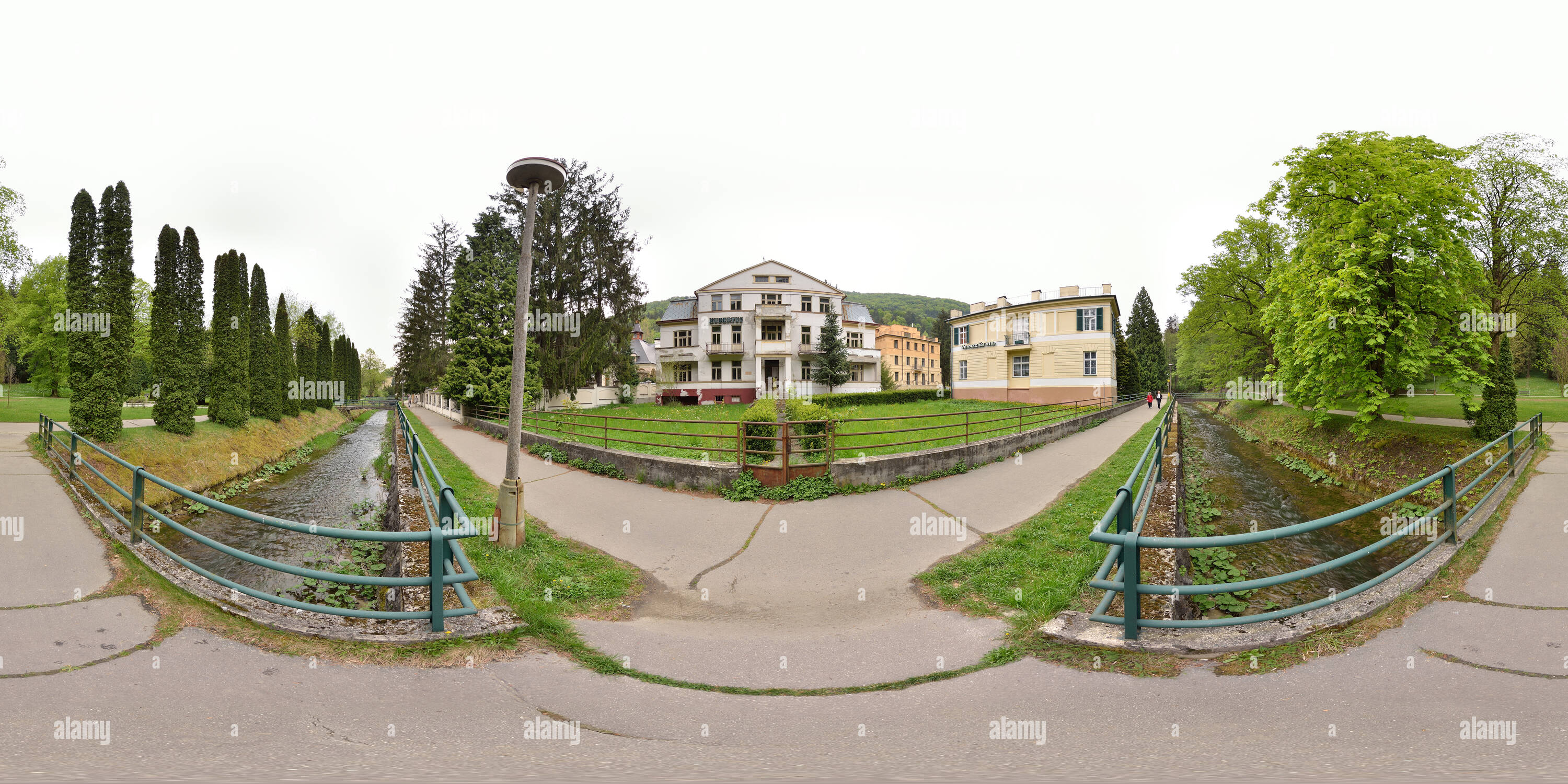 360 Grad Panorama Ansicht von Slowakei: Trencianske Teplice Hubertus