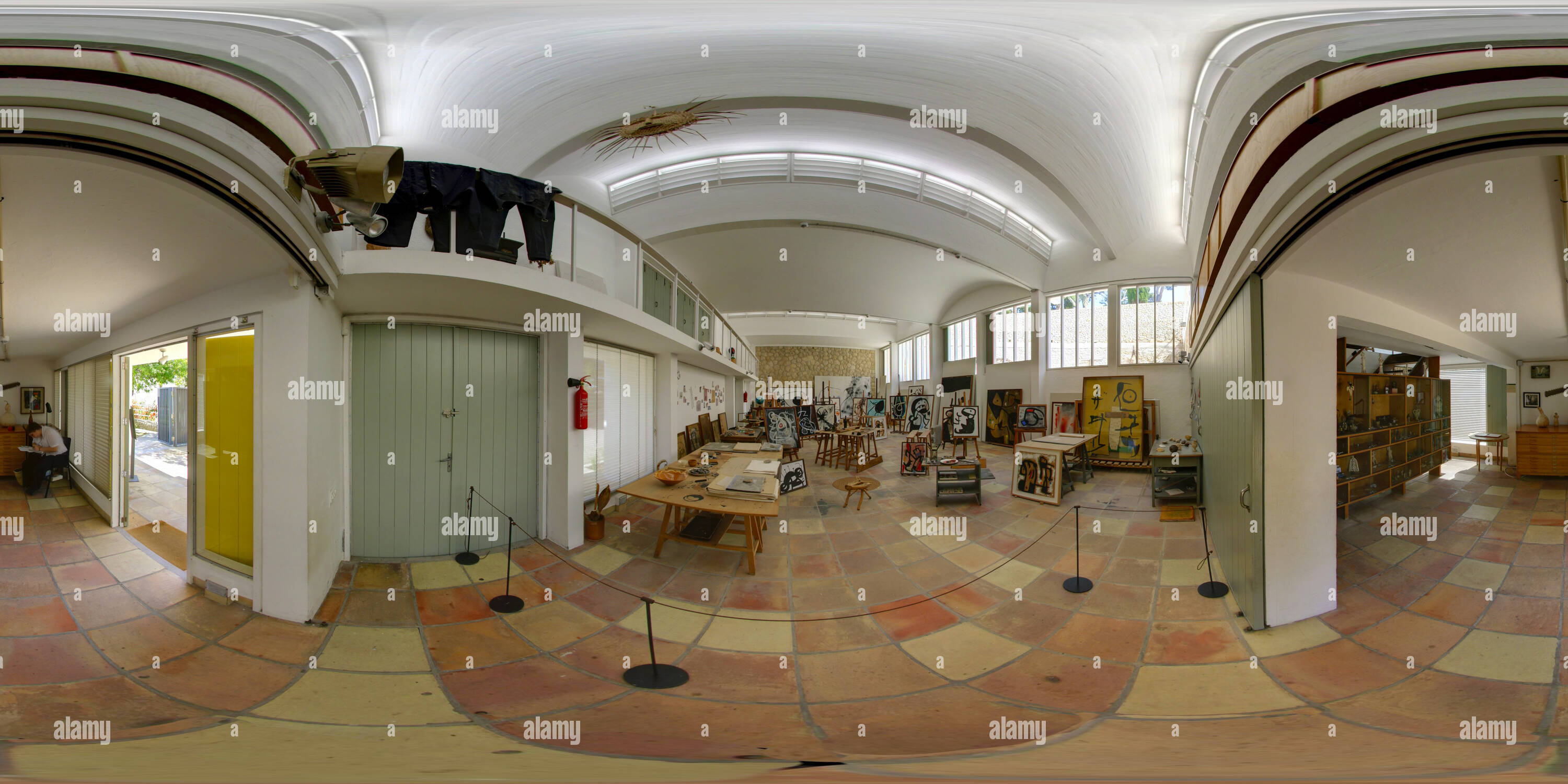 360 Grad Panorama Ansicht von Joan Miro's Studio die sert-Workshop