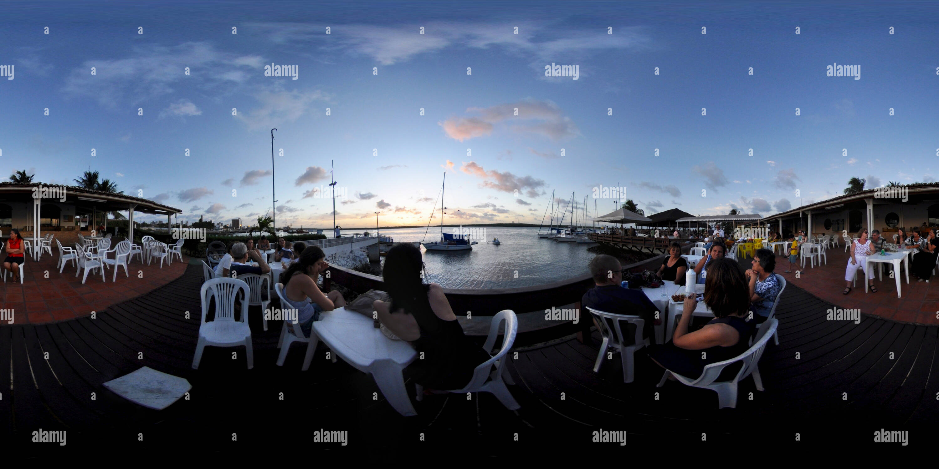 360 Grad Panorama Ansicht von Iate Club in Natal/Brasilien
