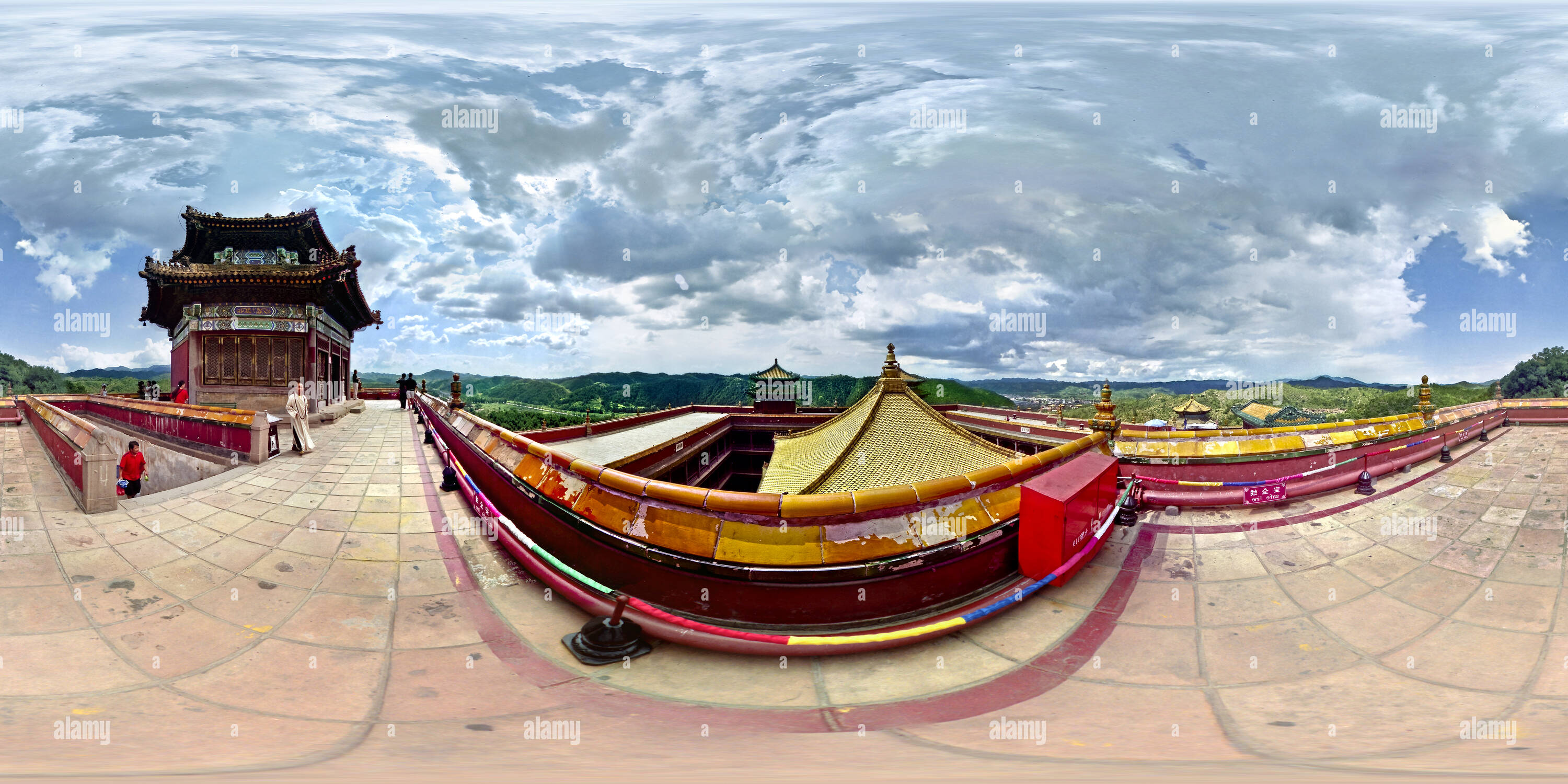 360 Grad Panorama Ansicht von Xiao Budalagong 2 - ein tibetisch-buddhistischer Tempel in Chengde