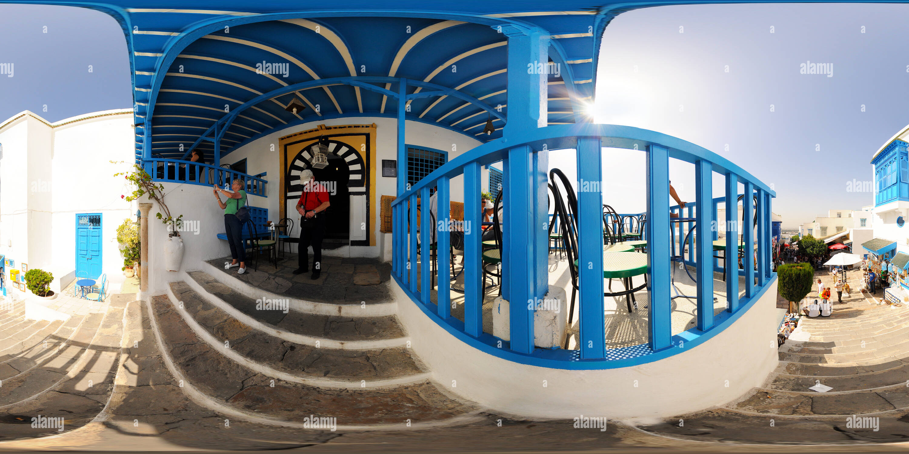 360 Grad Panorama Ansicht von Le Café des Délices
