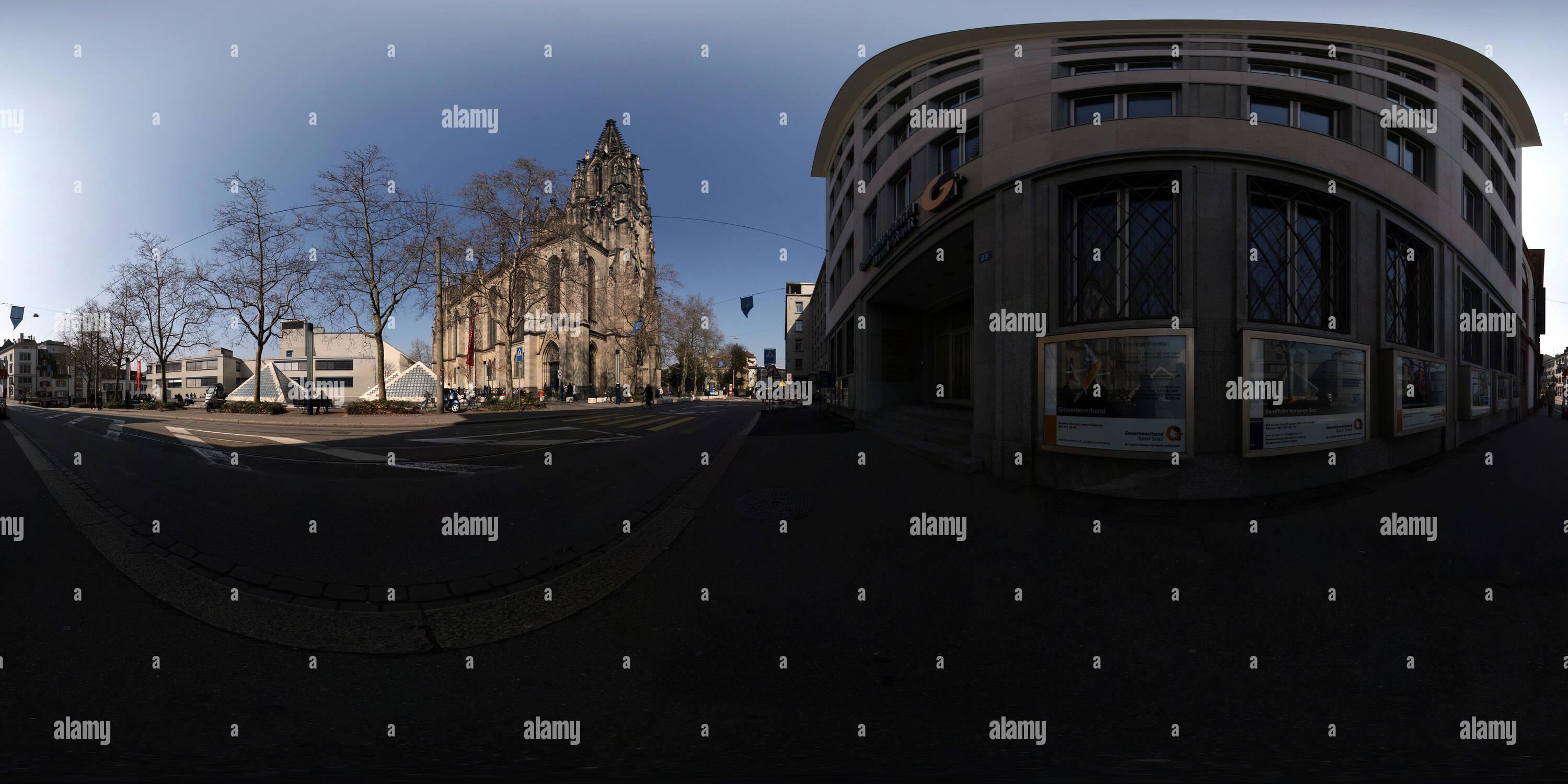 360 Grad Panorama Ansicht von Die Elisabethenkirche