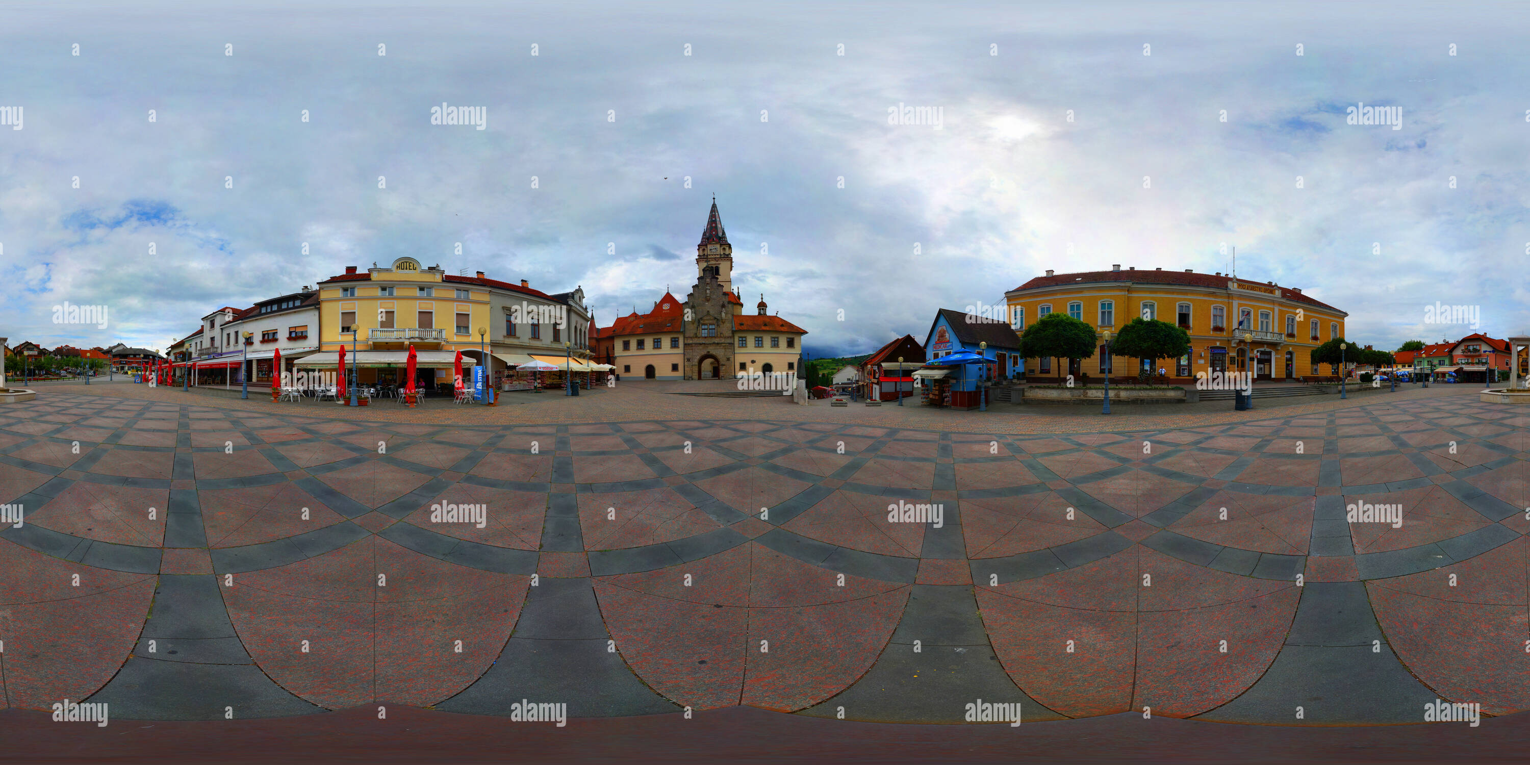 360 Grad Panorama Ansicht von Papst Johannes Paul II Square