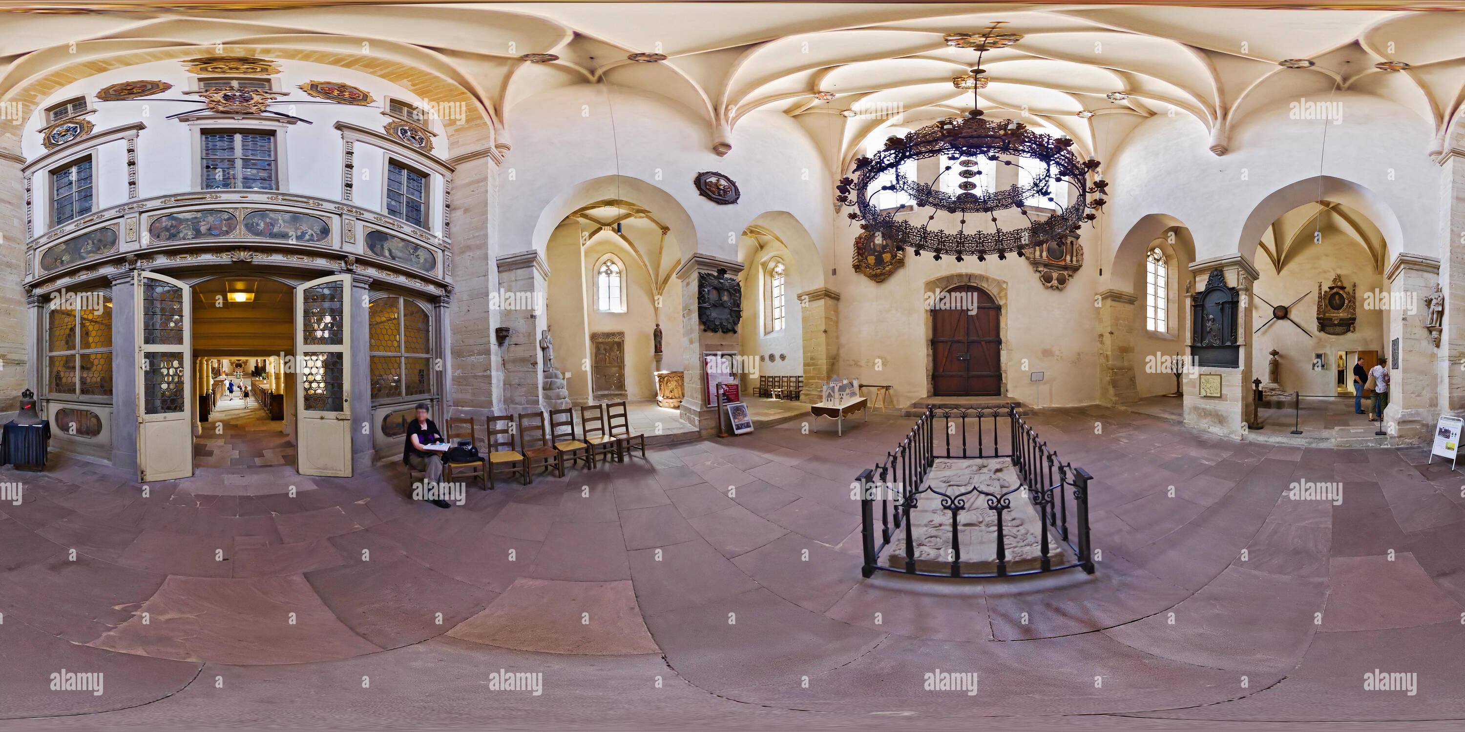 360 Grad Panorama Ansicht von Der Merseburger Dom - Vestibül