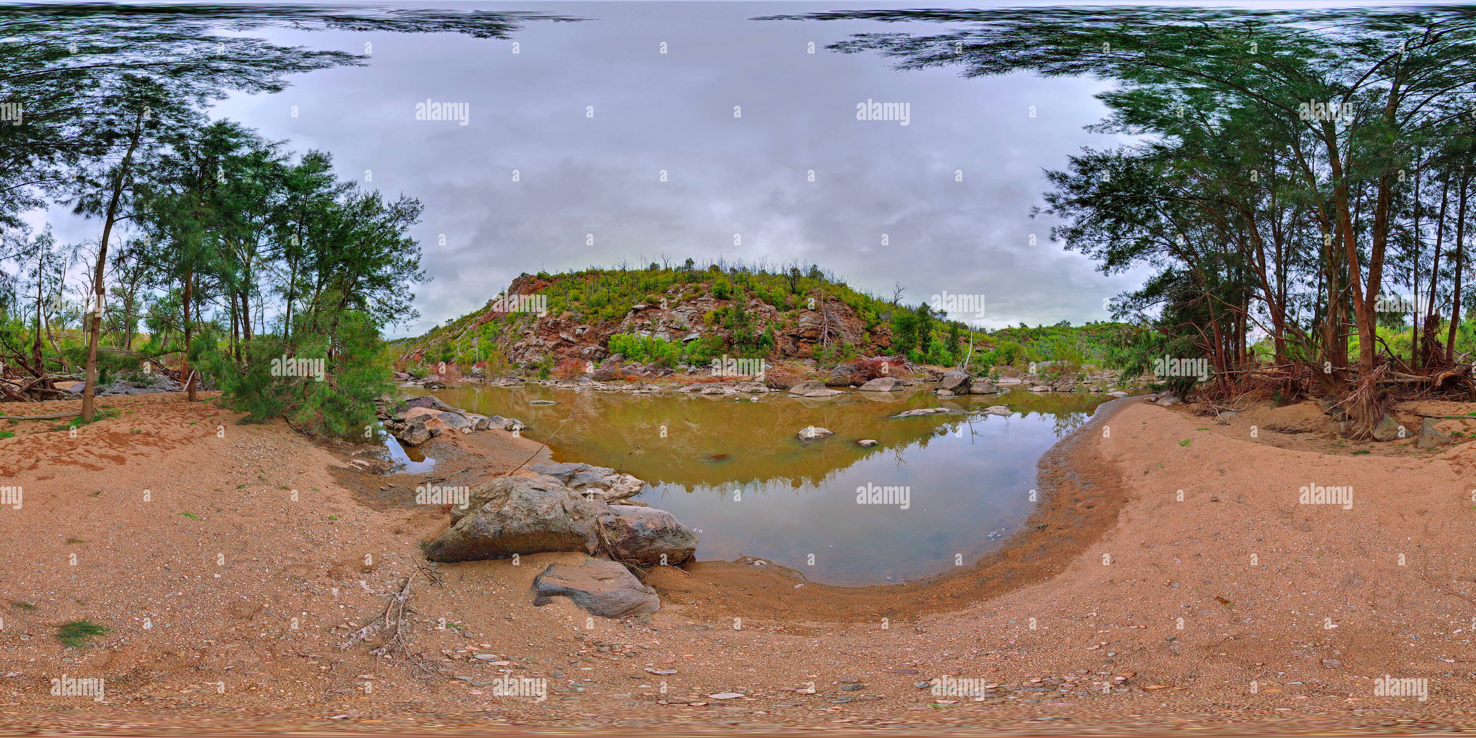 360 Grad Panorama Ansicht von Molonglo River