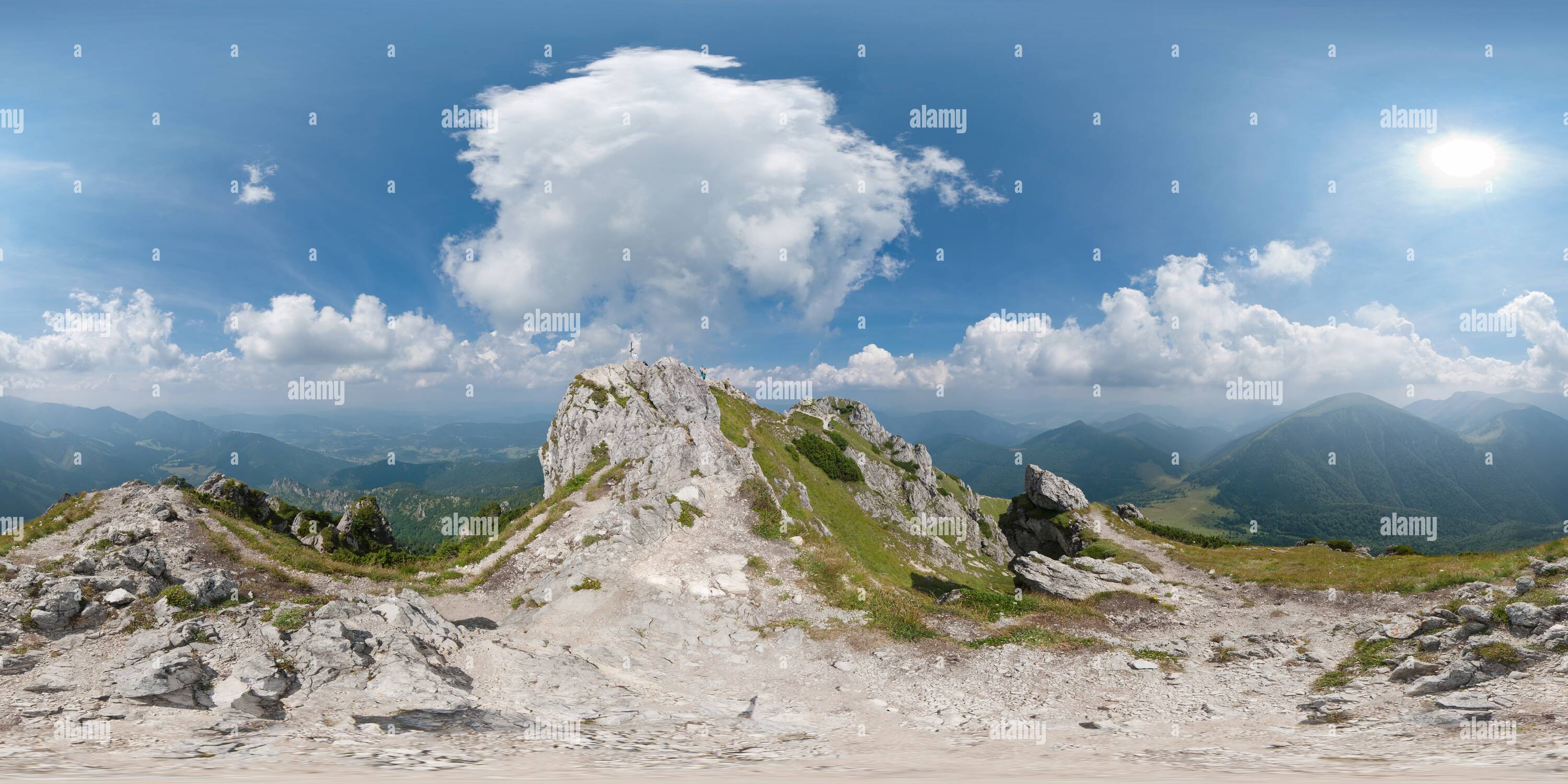 360 Grad Panorama Ansicht von Velký Rozsutec