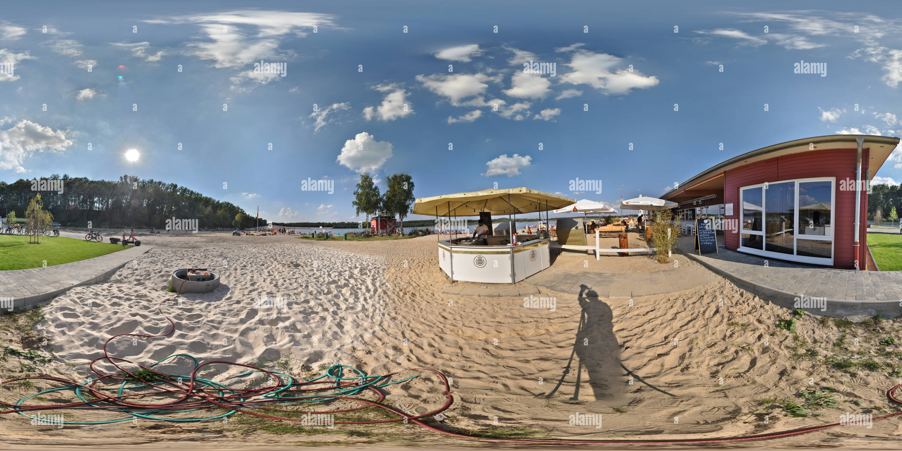 360 °-Ansicht auf Treibsand Badeanstalt am Silbersee 2 Haltern am See ...